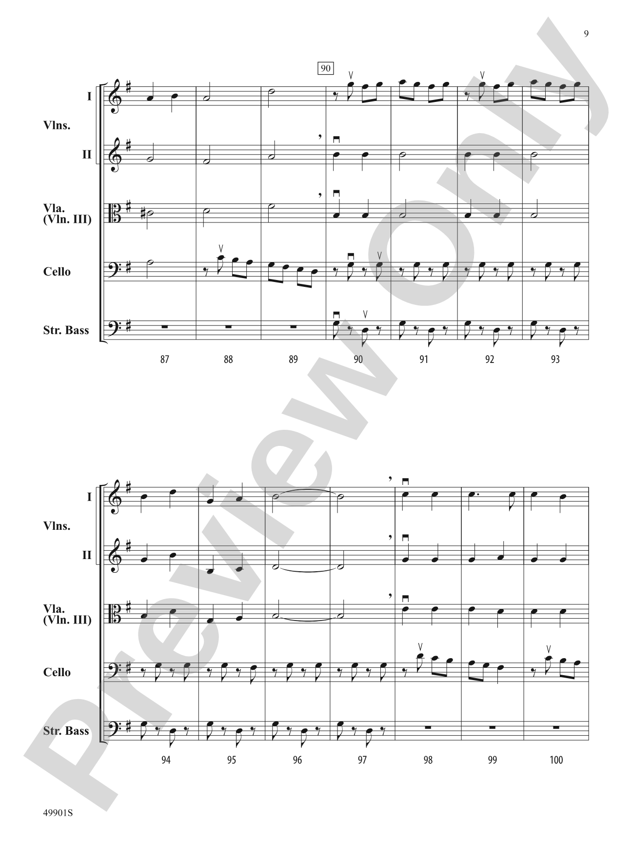 Prelude to Christmas: String Orchestra Conductor Score & Parts