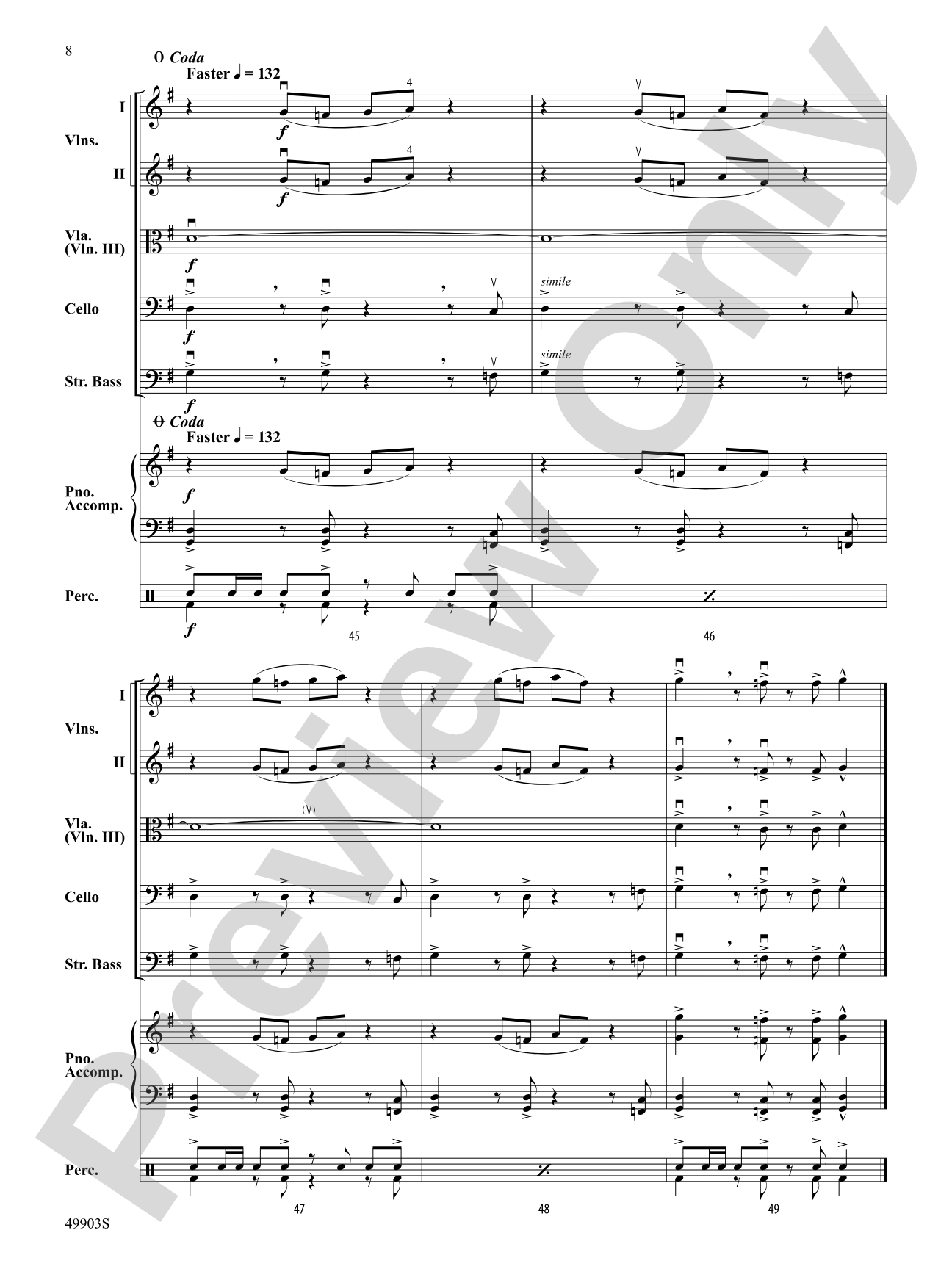 Galactic Nature: String Orchestra Conductor Score & Parts