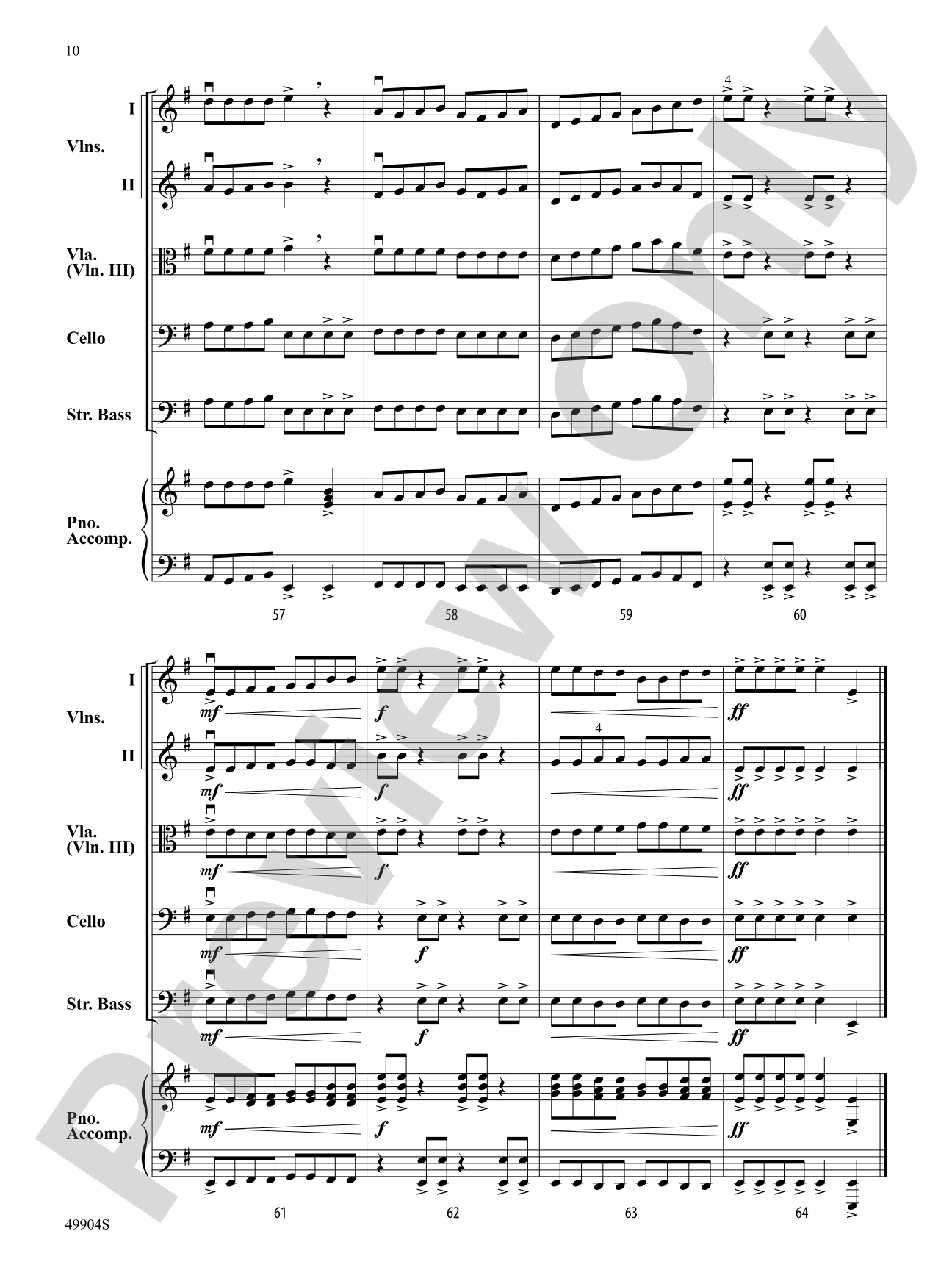 Dragon Chase: String Orchestra Conductor Score & Parts