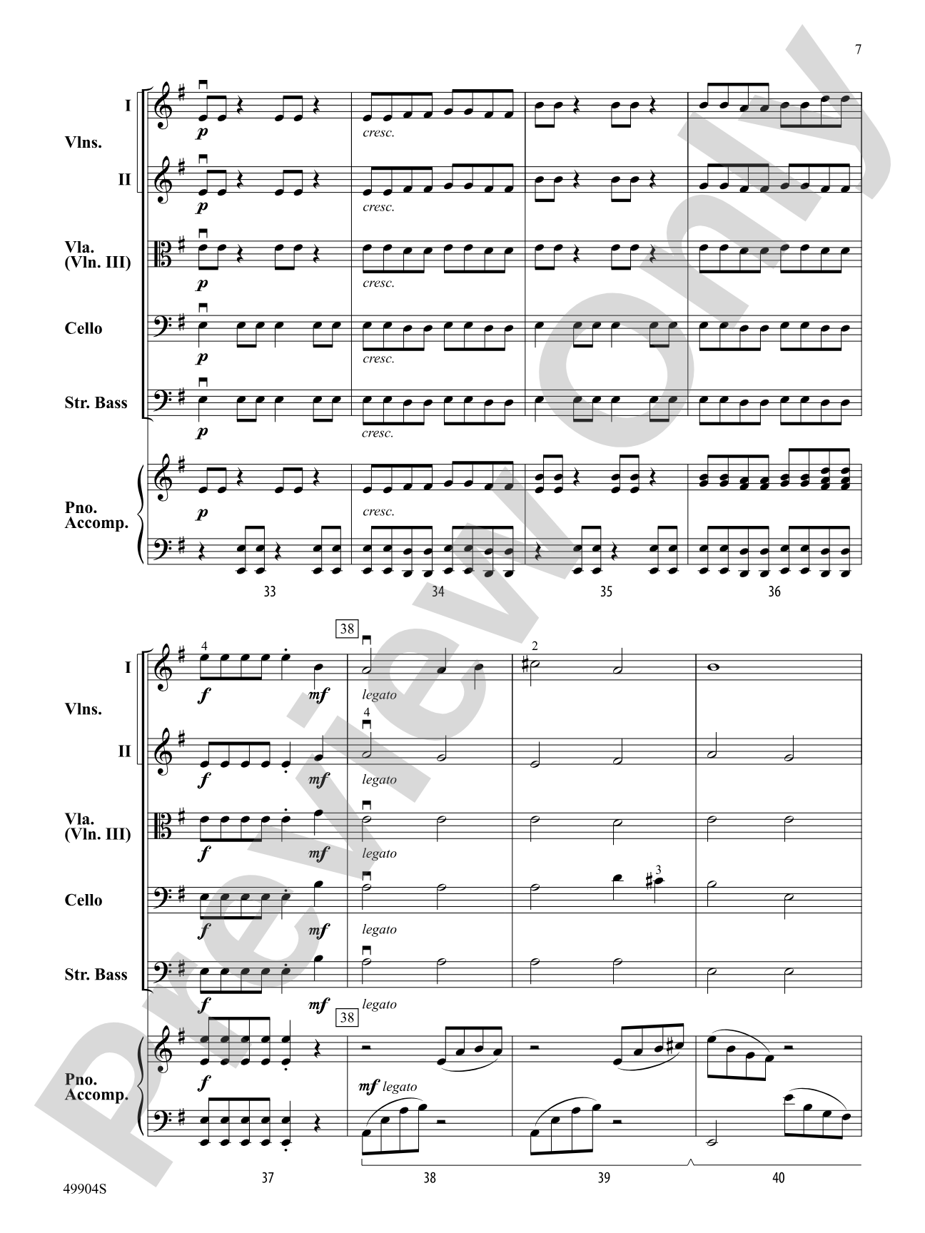 Dragon Chase: String Orchestra Conductor Score & Parts