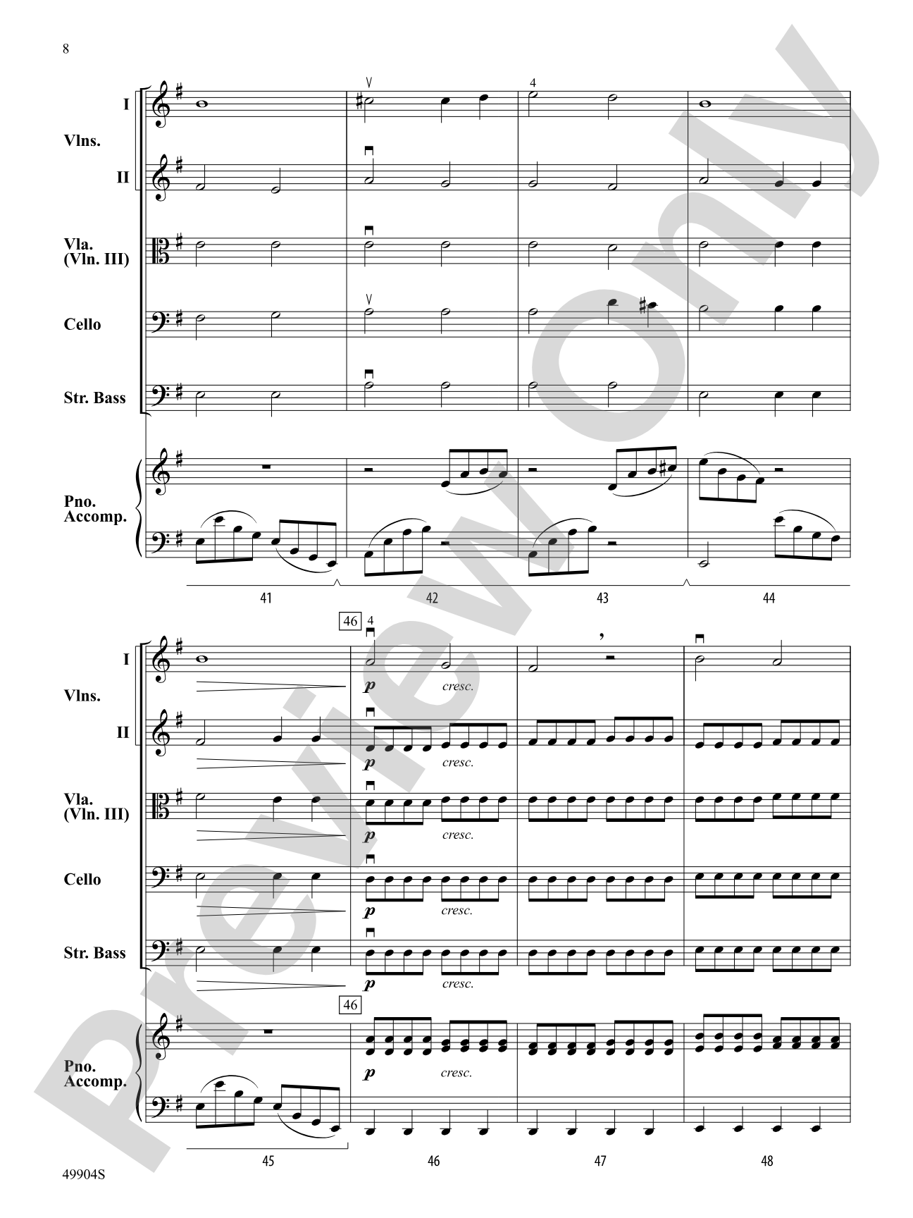 Dragon Chase: String Orchestra Conductor Score & Parts