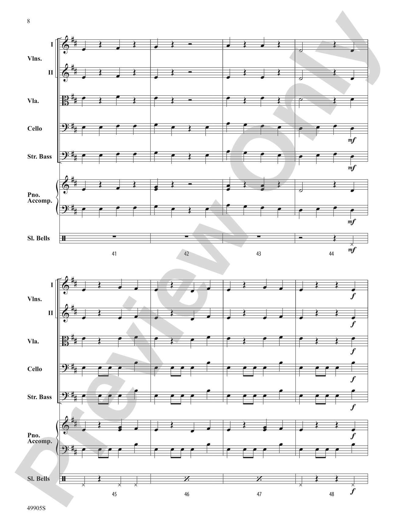 Pizzicato Holidays: String Orchestra Conductor Score & Parts