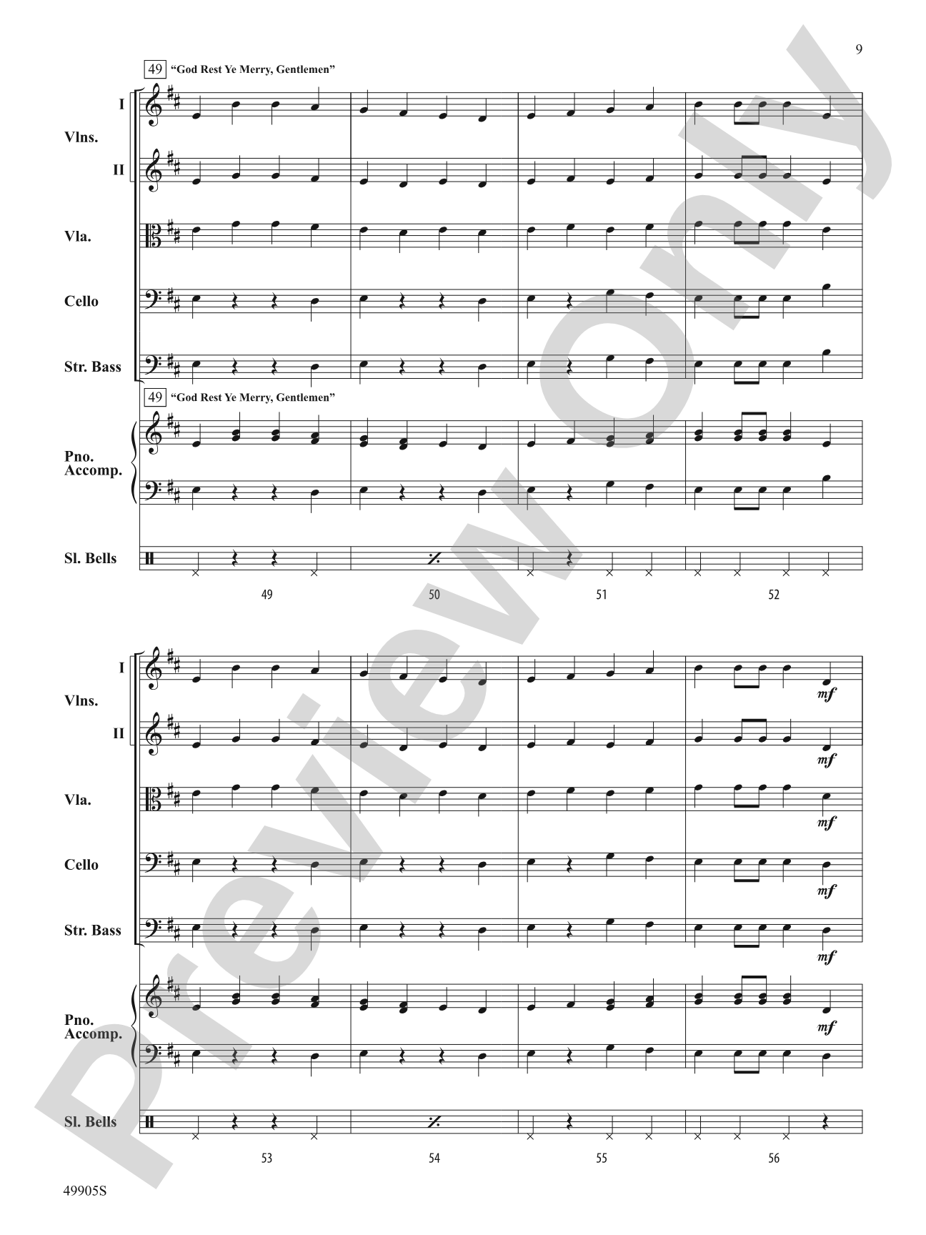 Pizzicato Holidays: String Orchestra Conductor Score & Parts
