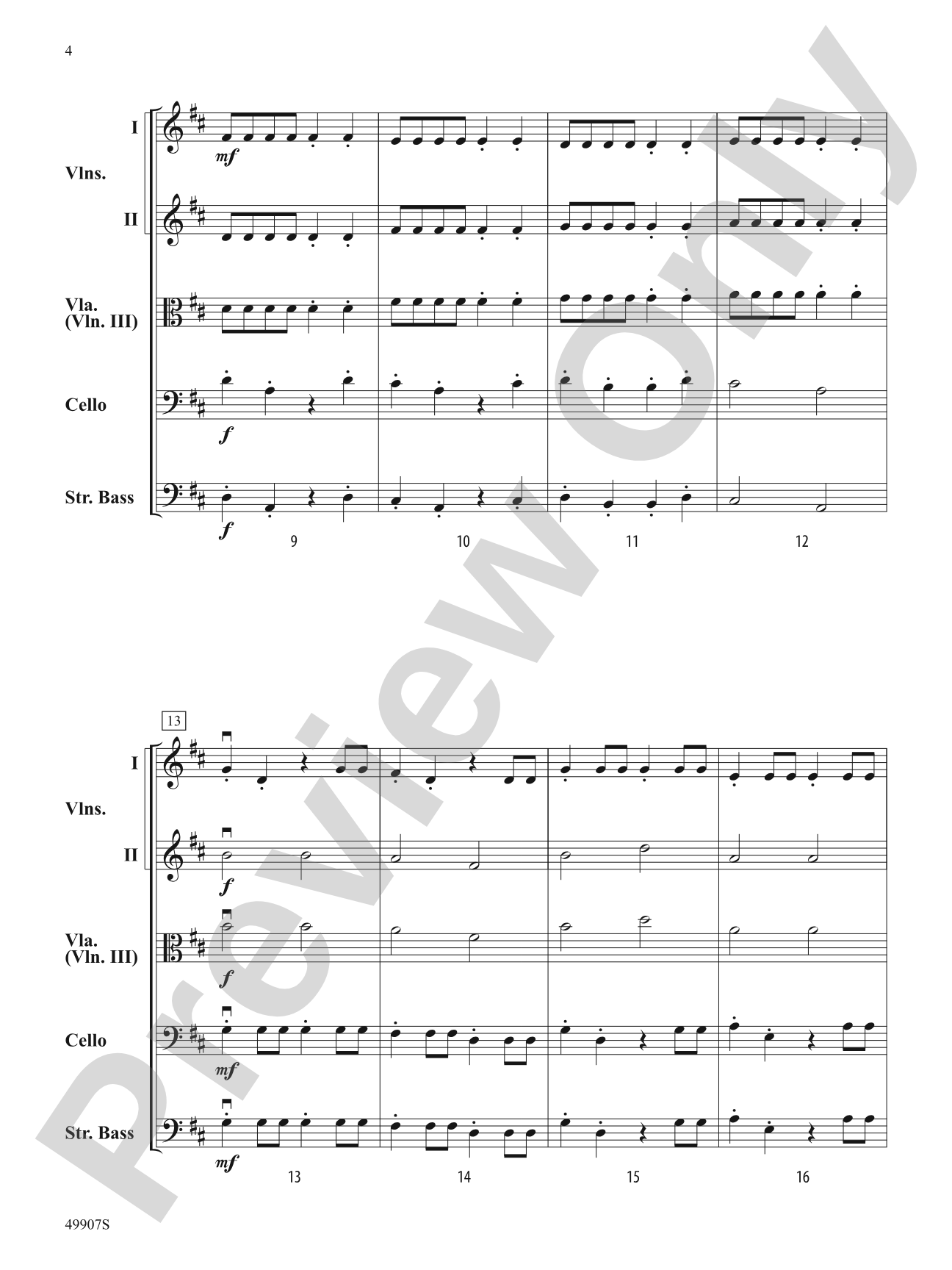 Playground Games: String Orchestra Conductor Score & Parts