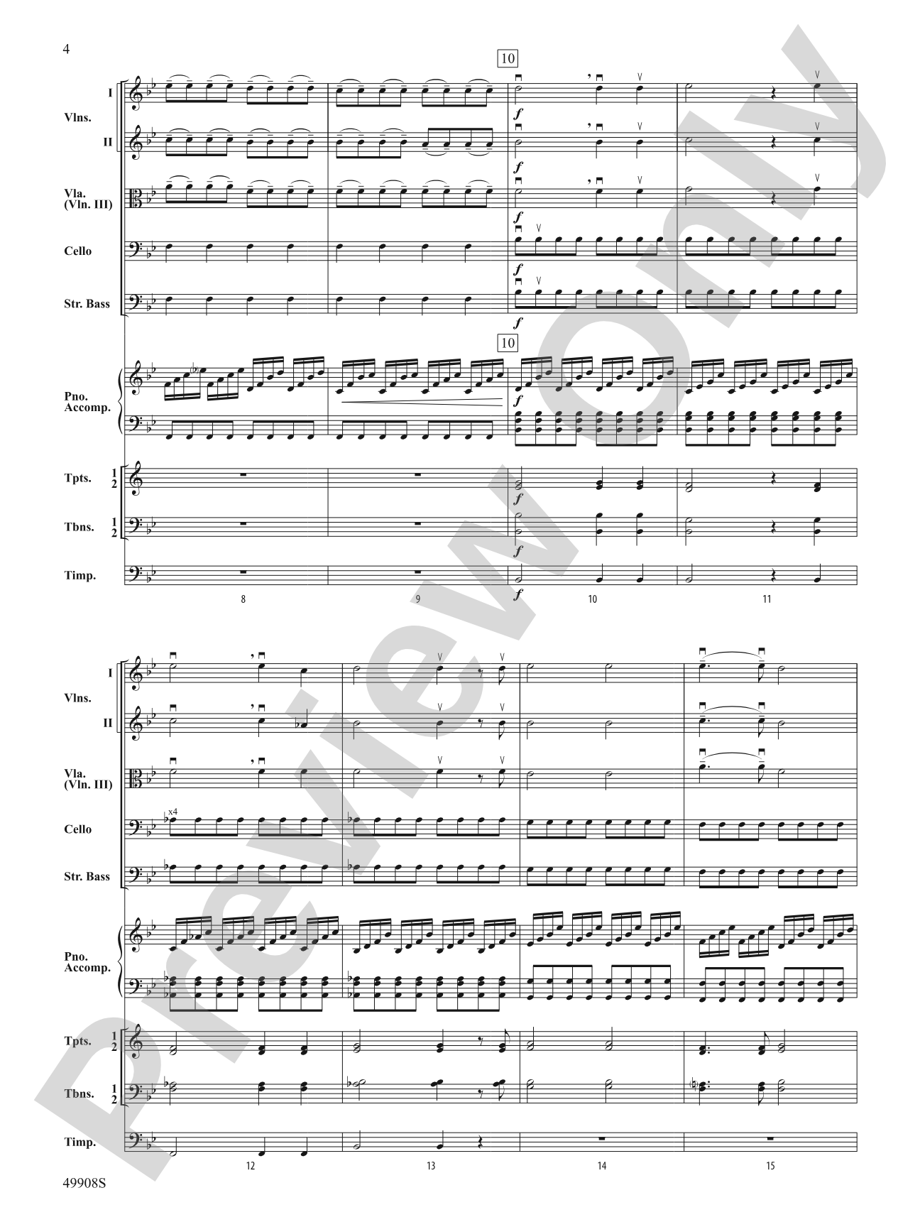 Zadok the Priest: Score