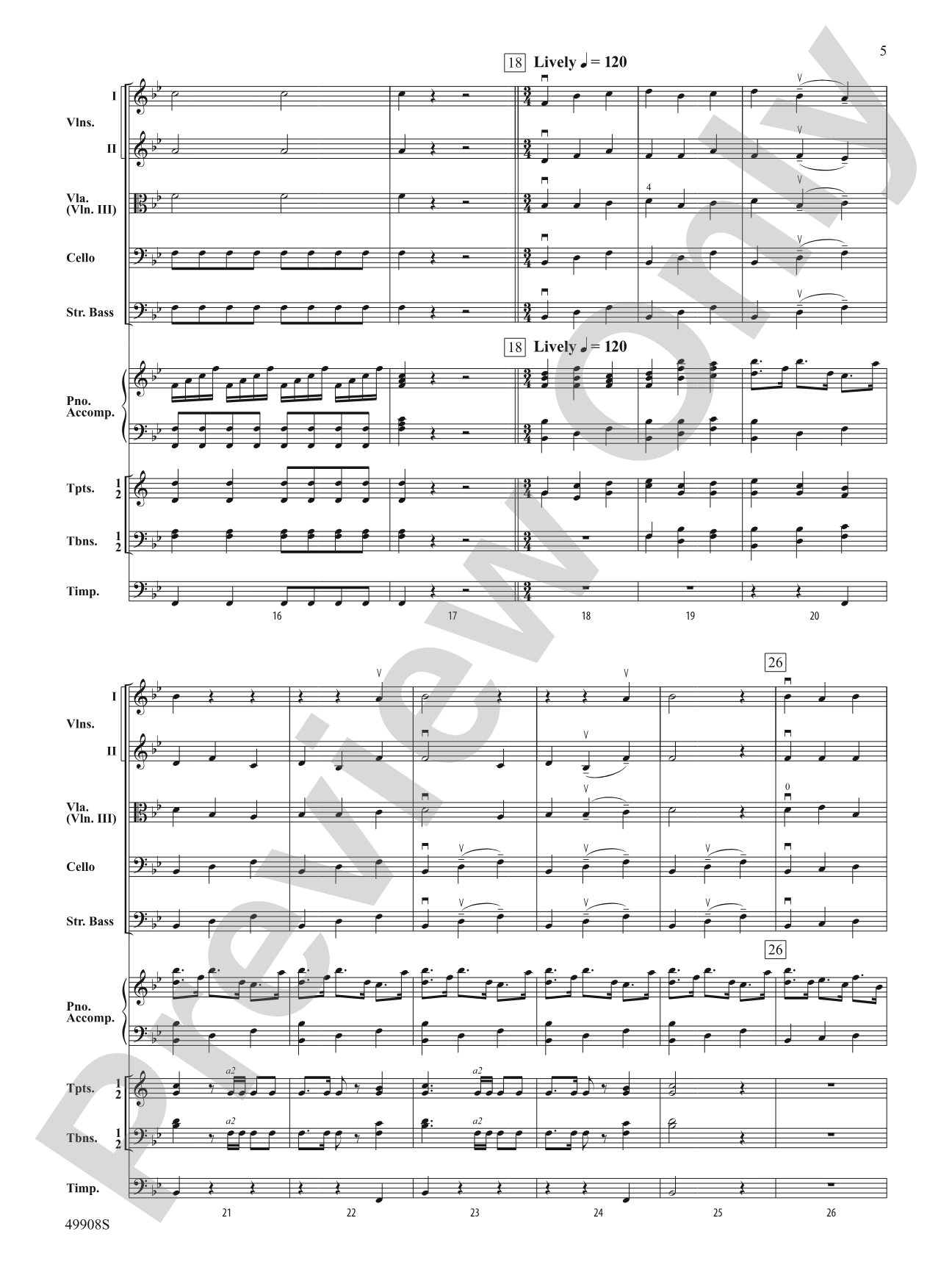 Zadok the Priest: Score