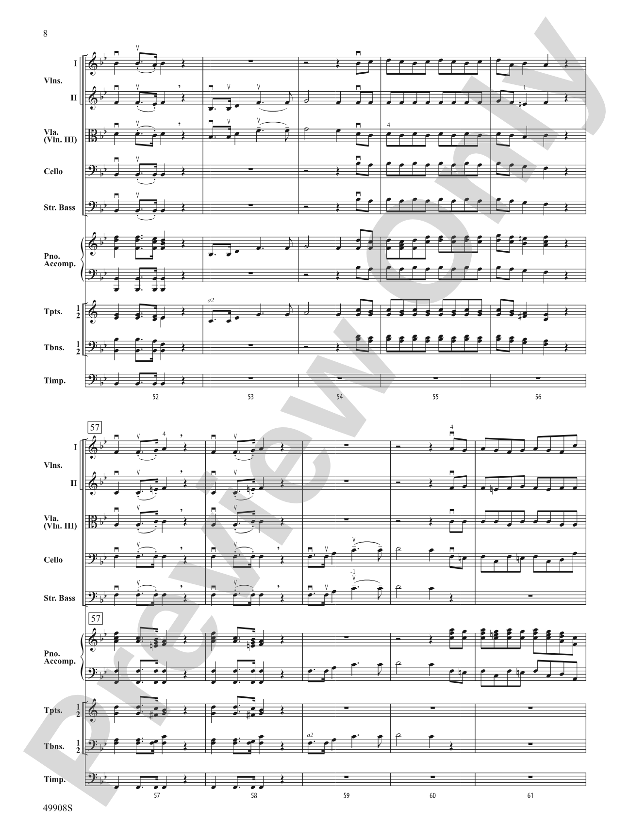 Zadok the Priest: Score