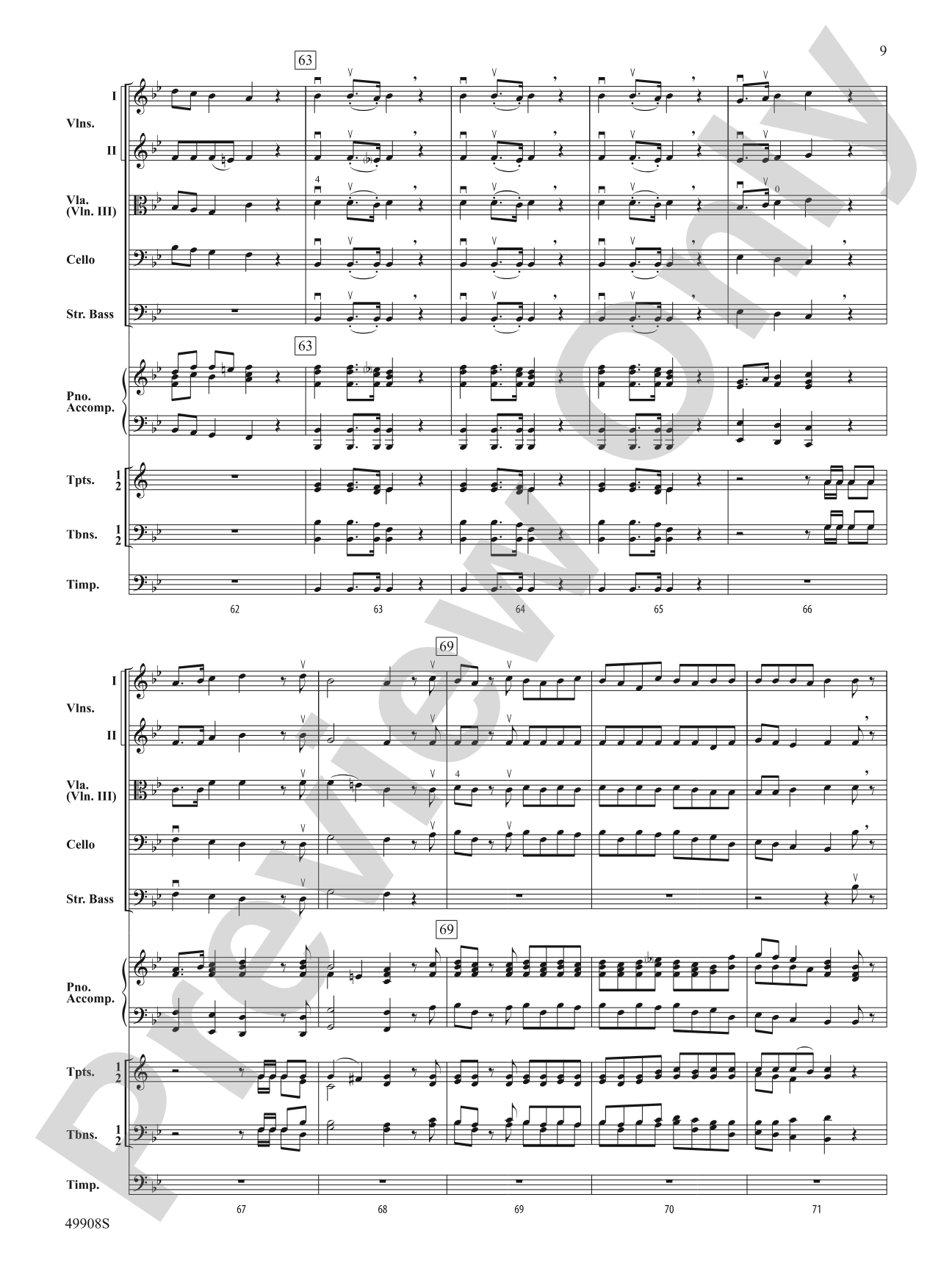 Zadok the Priest: Score