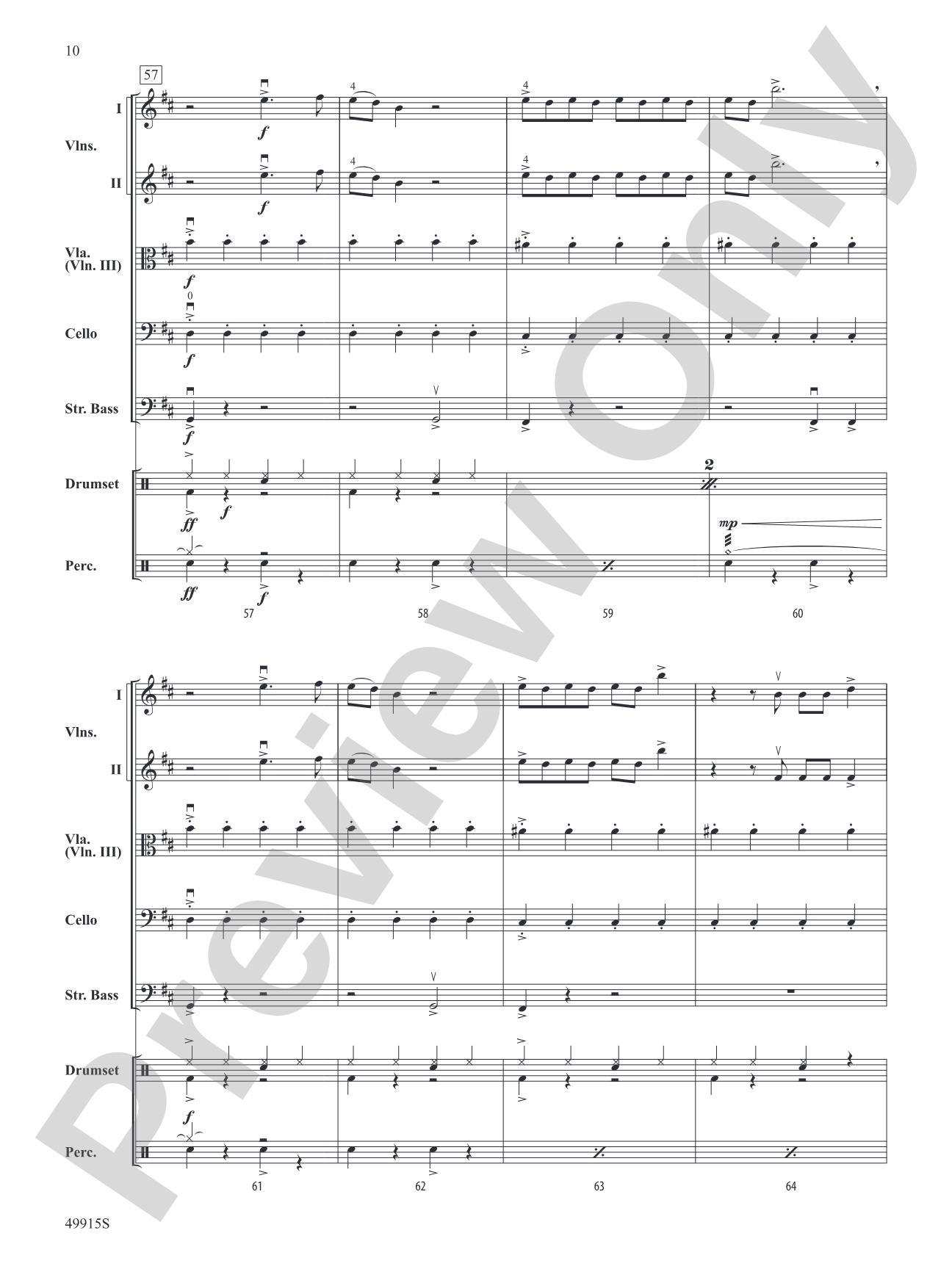 Enemy: String Orchestra Conductor Score & Parts