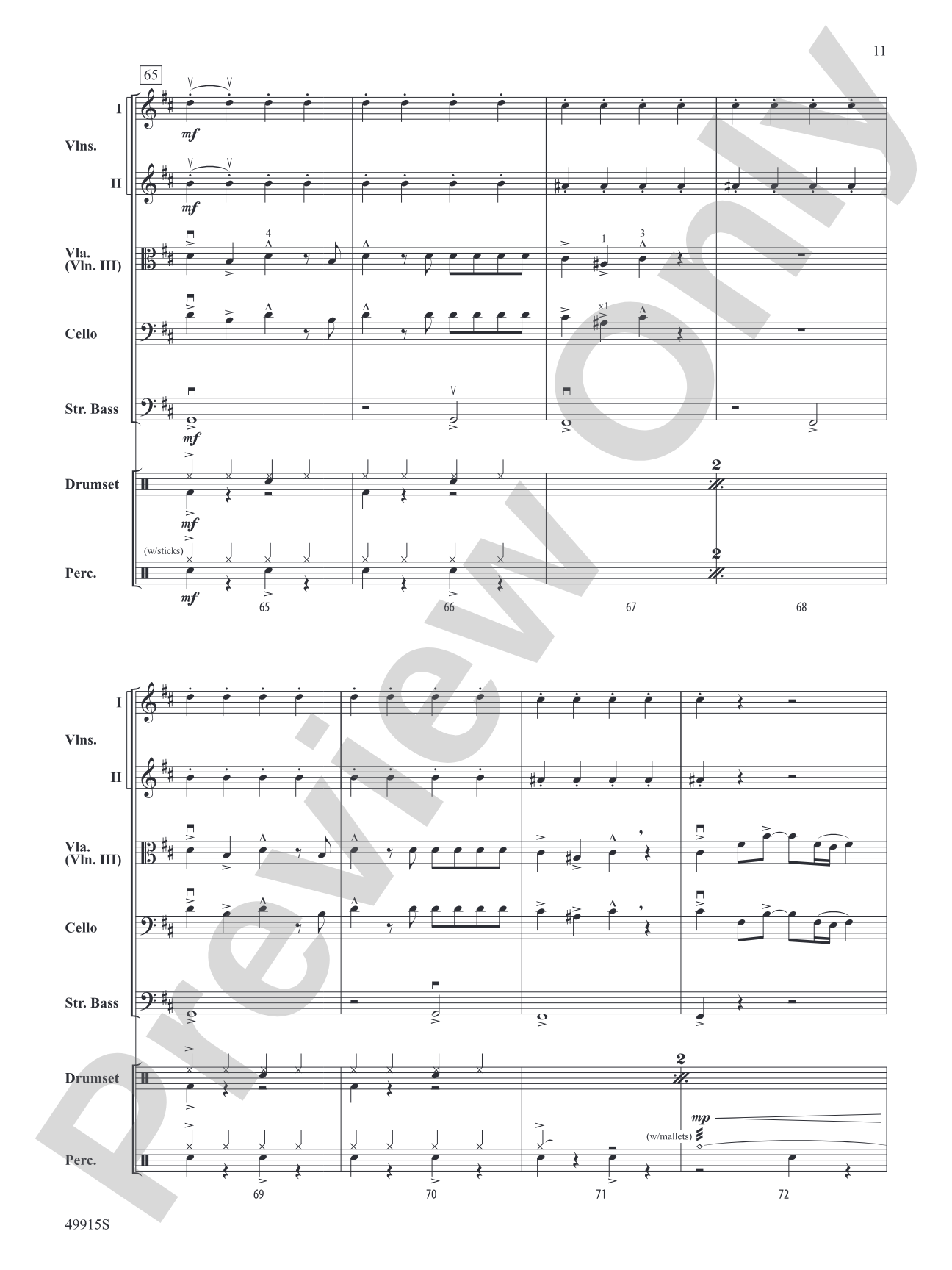 Enemy: String Orchestra Conductor Score & Parts