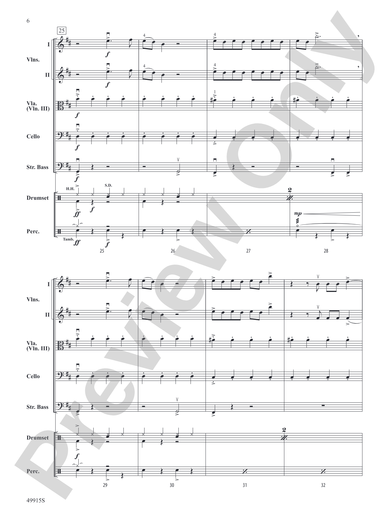 Enemy: String Orchestra Conductor Score & Parts