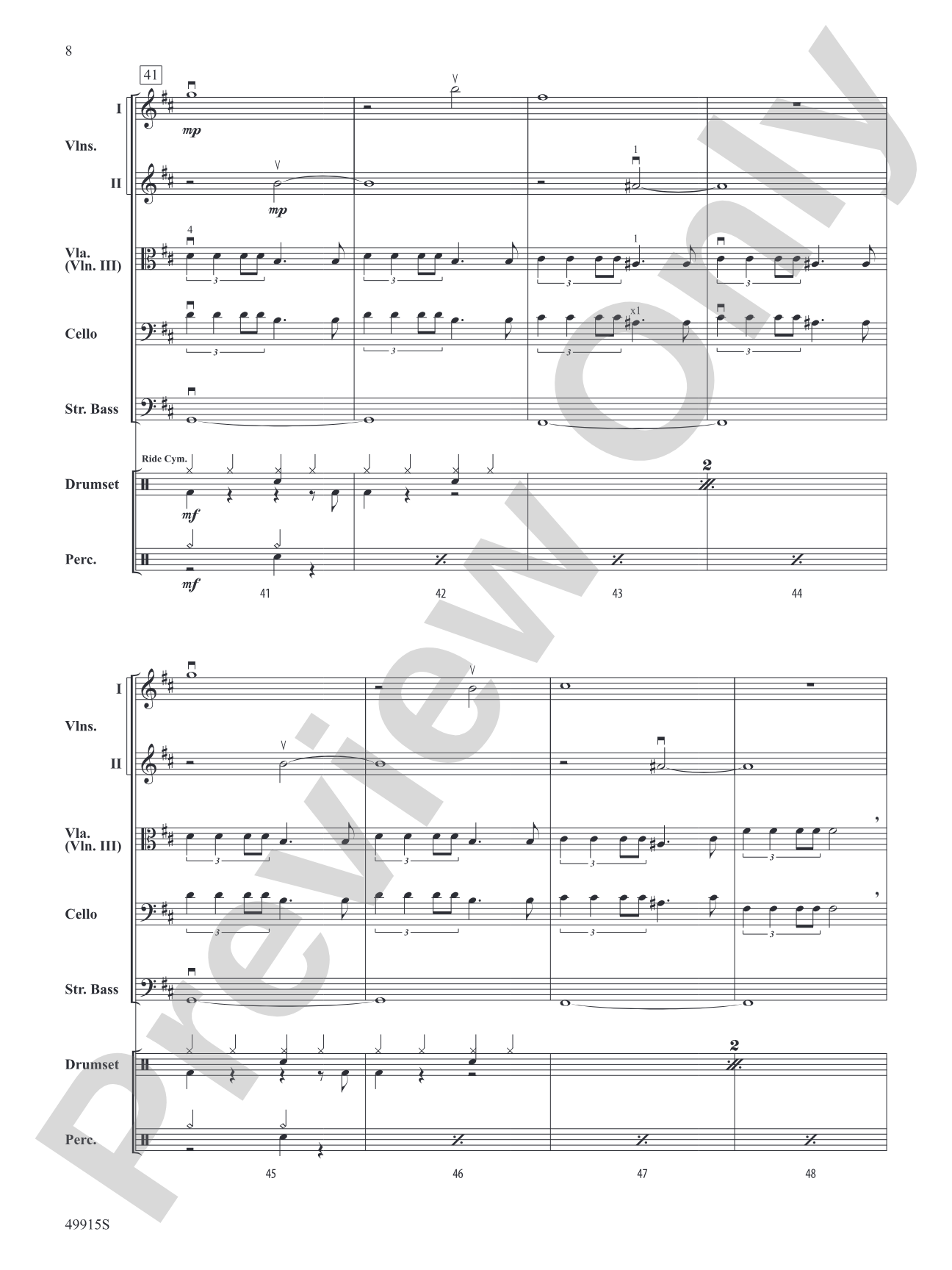 Enemy: String Orchestra Conductor Score & Parts