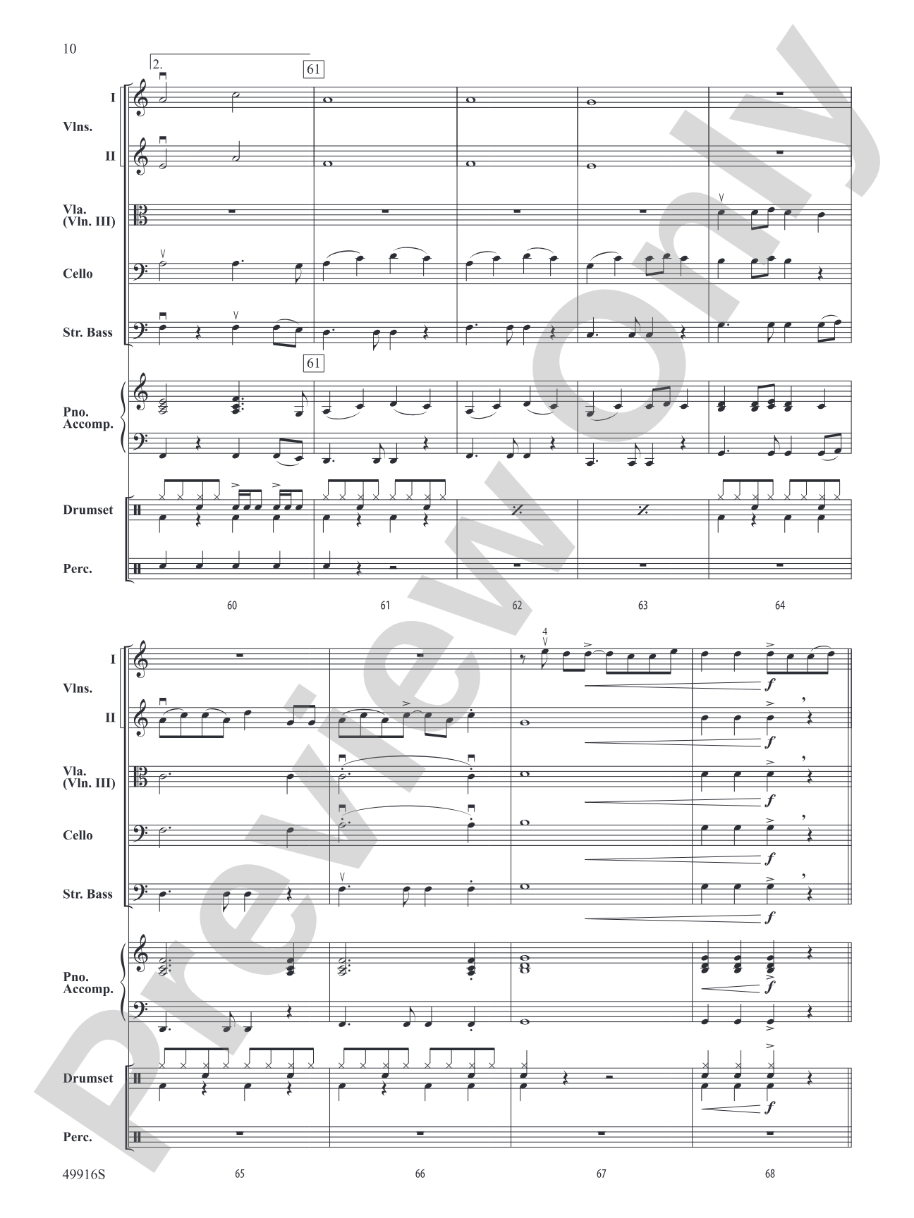 A Taylor Swift Duo: String Orchestra Conductor Score & Parts
