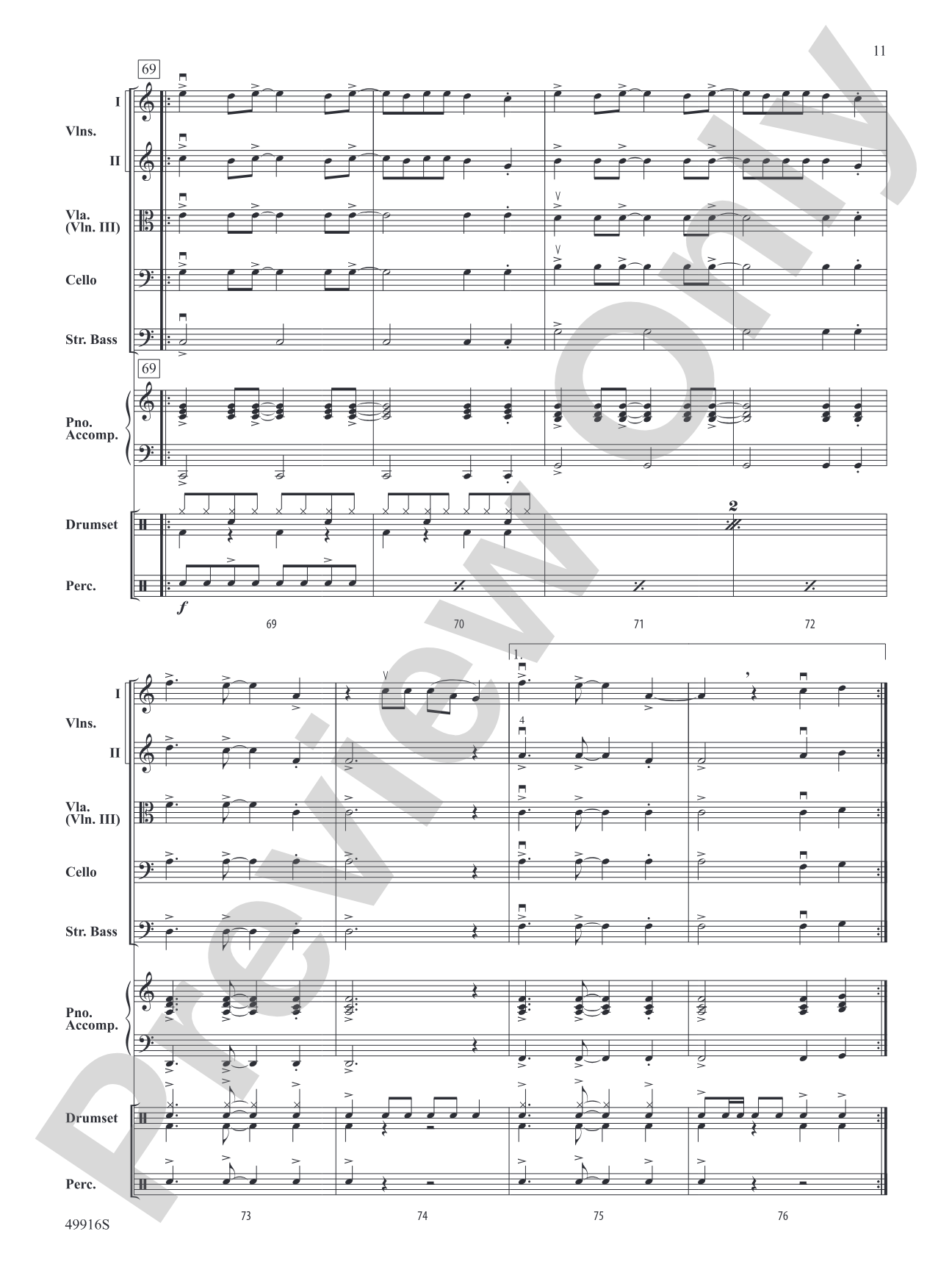 A Taylor Swift Duo: String Orchestra Conductor Score & Parts