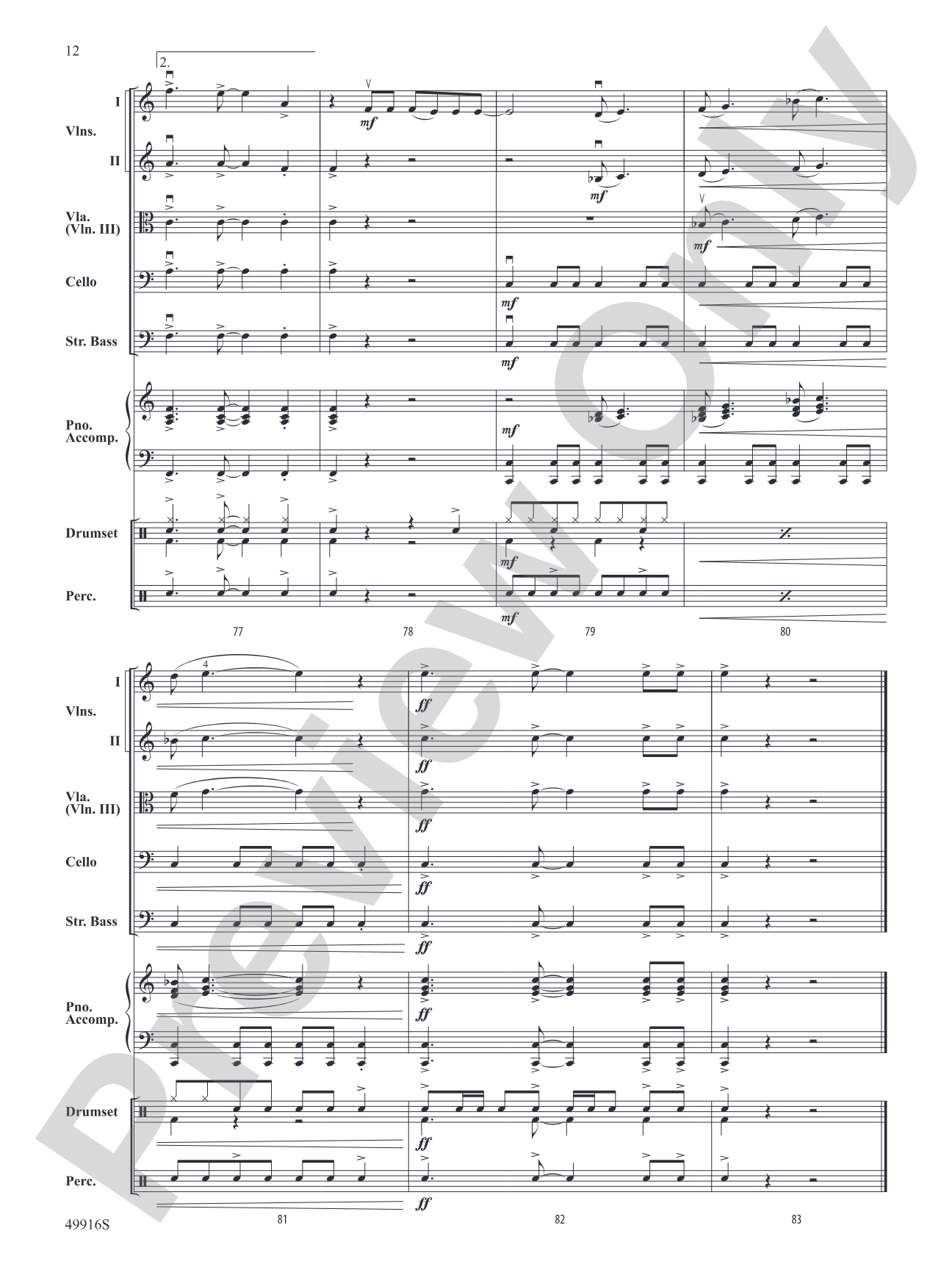 A Taylor Swift Duo: String Orchestra Conductor Score & Parts