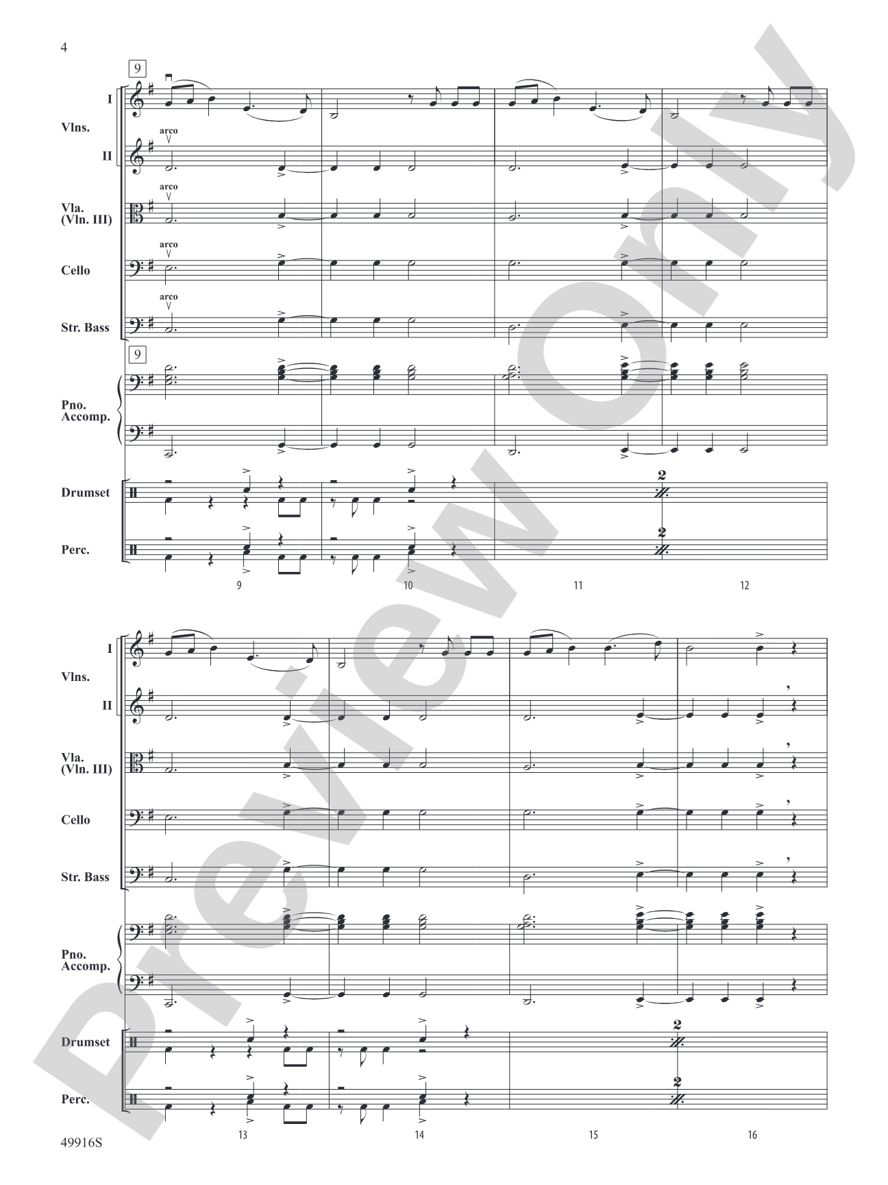 A Taylor Swift Duo: String Orchestra Conductor Score & Parts