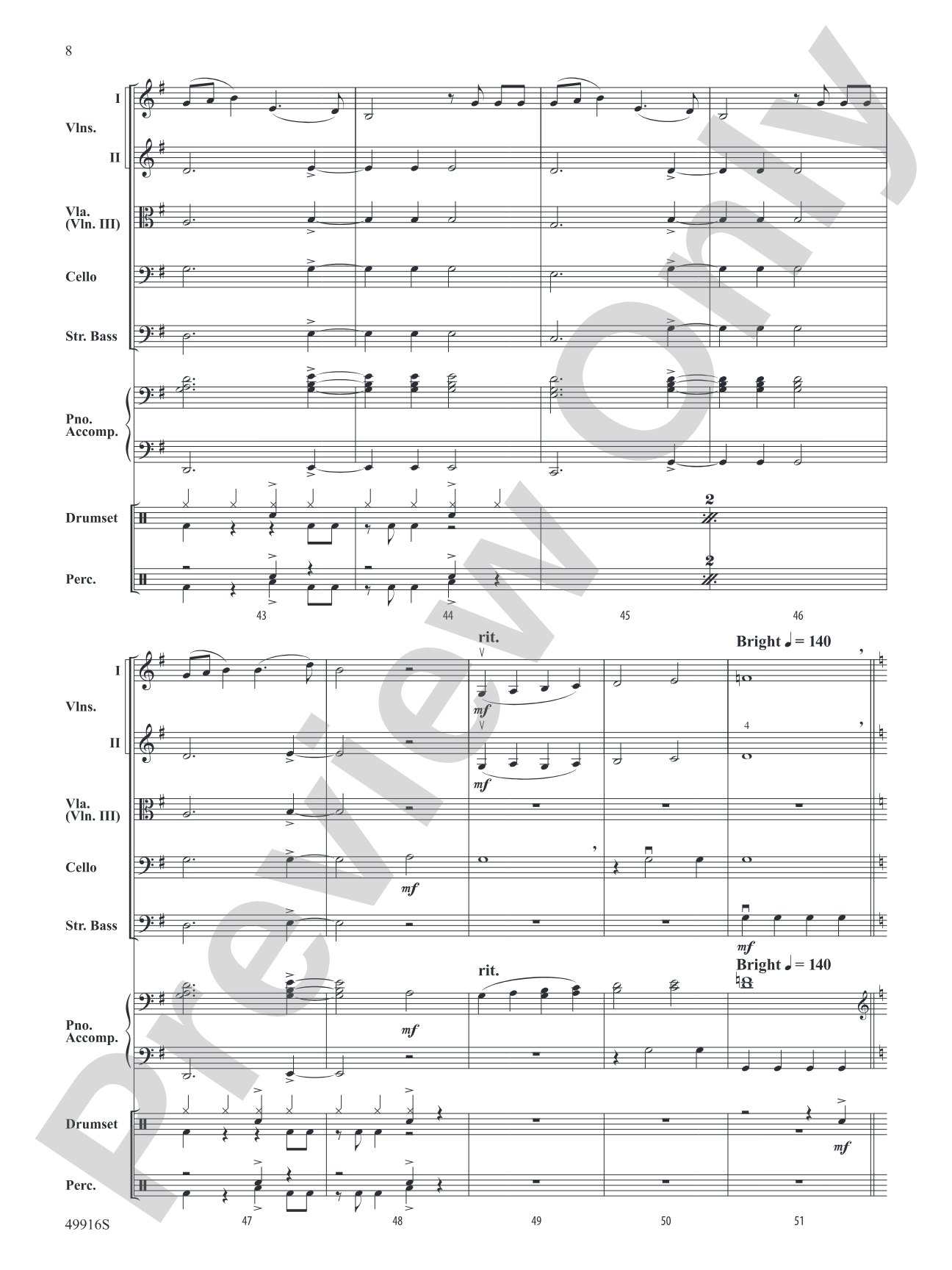 A Taylor Swift Duo: String Orchestra Conductor Score & Parts