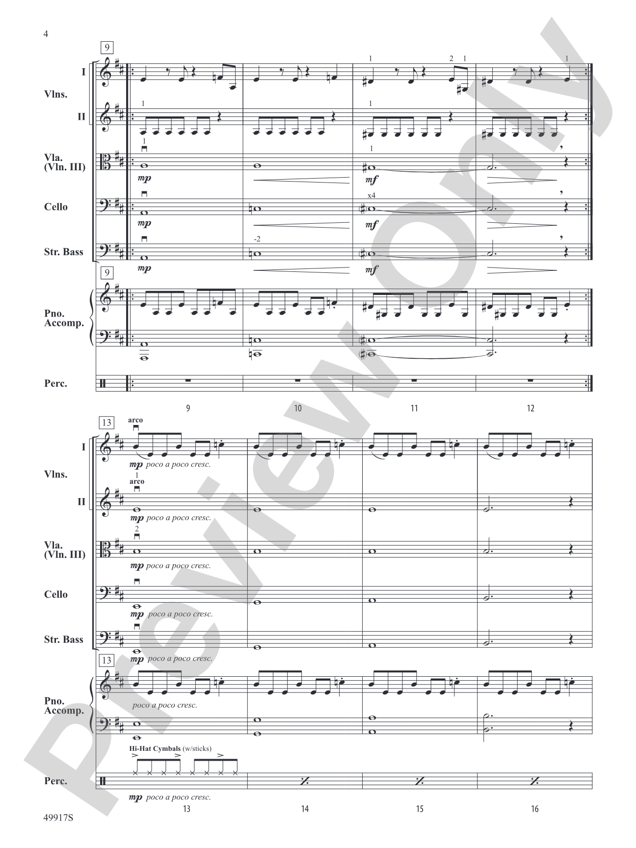Halloween Theme: String Orchestra Conductor Score & Parts