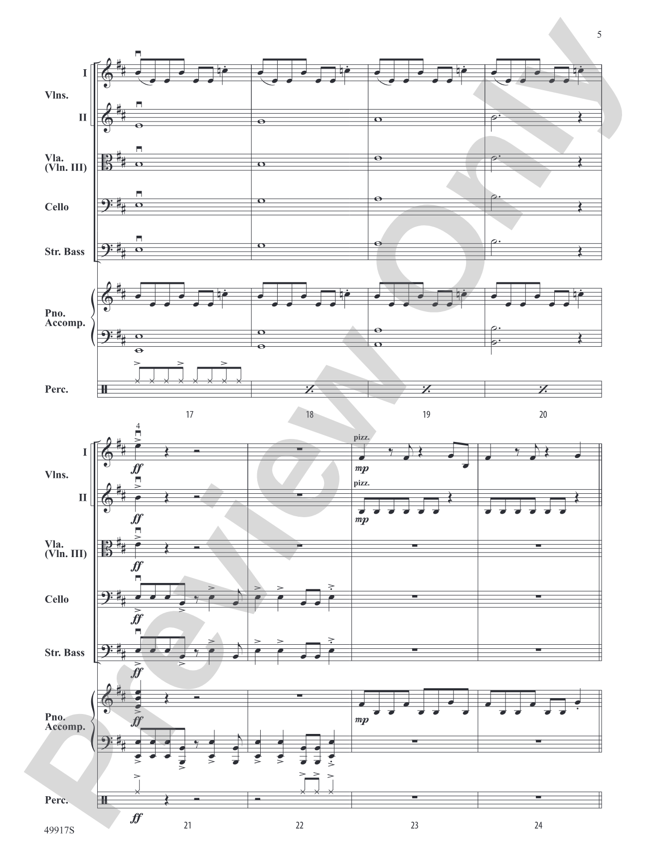 Halloween Theme: String Orchestra Conductor Score & Parts
