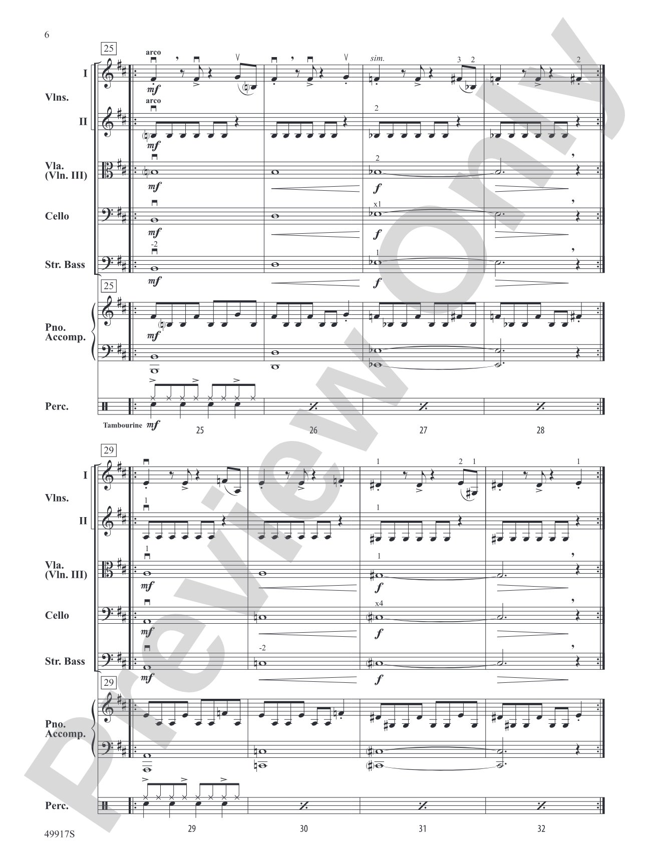 Halloween Theme: String Orchestra Conductor Score & Parts