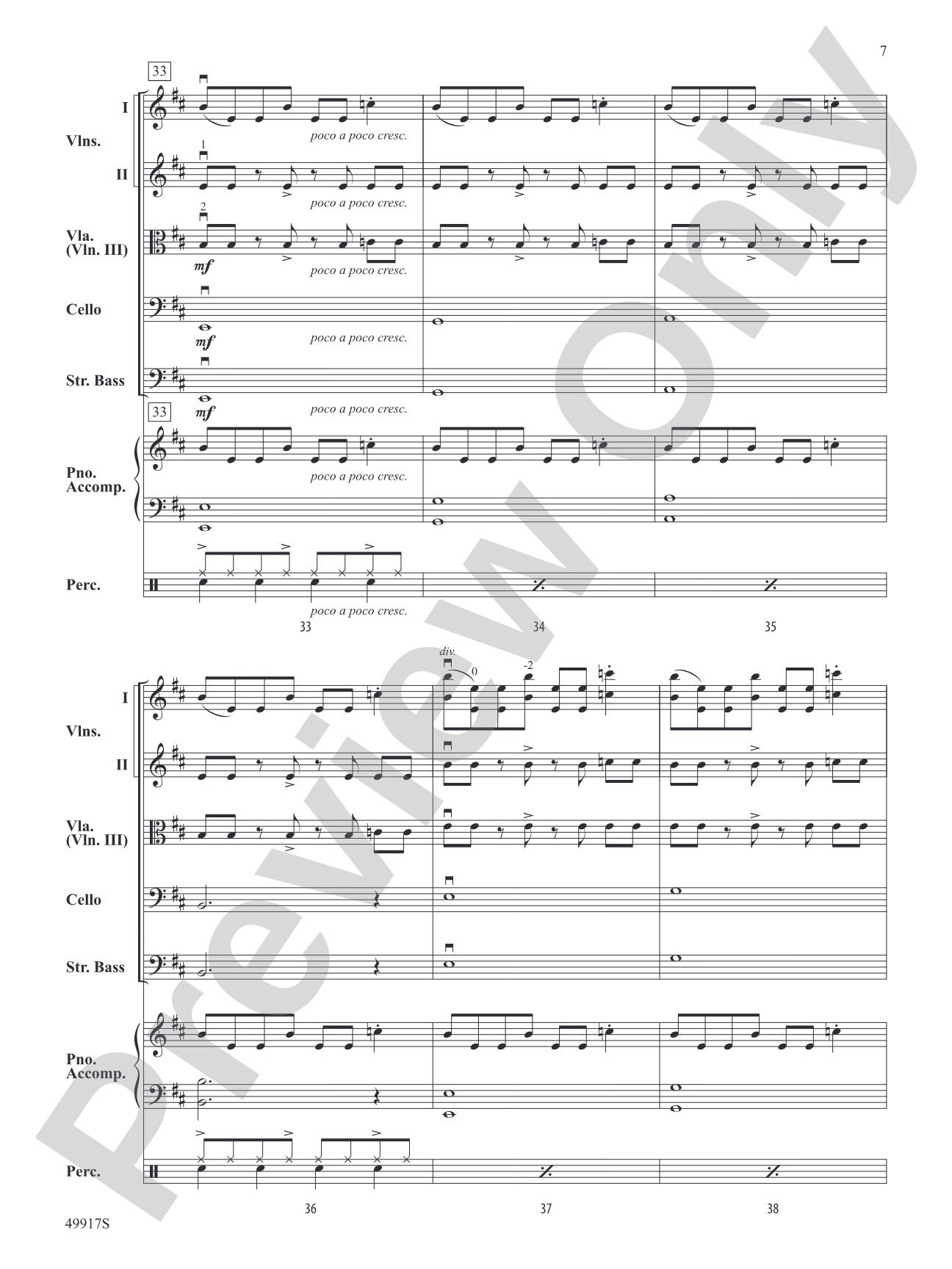 Halloween Theme: String Orchestra Conductor Score & Parts