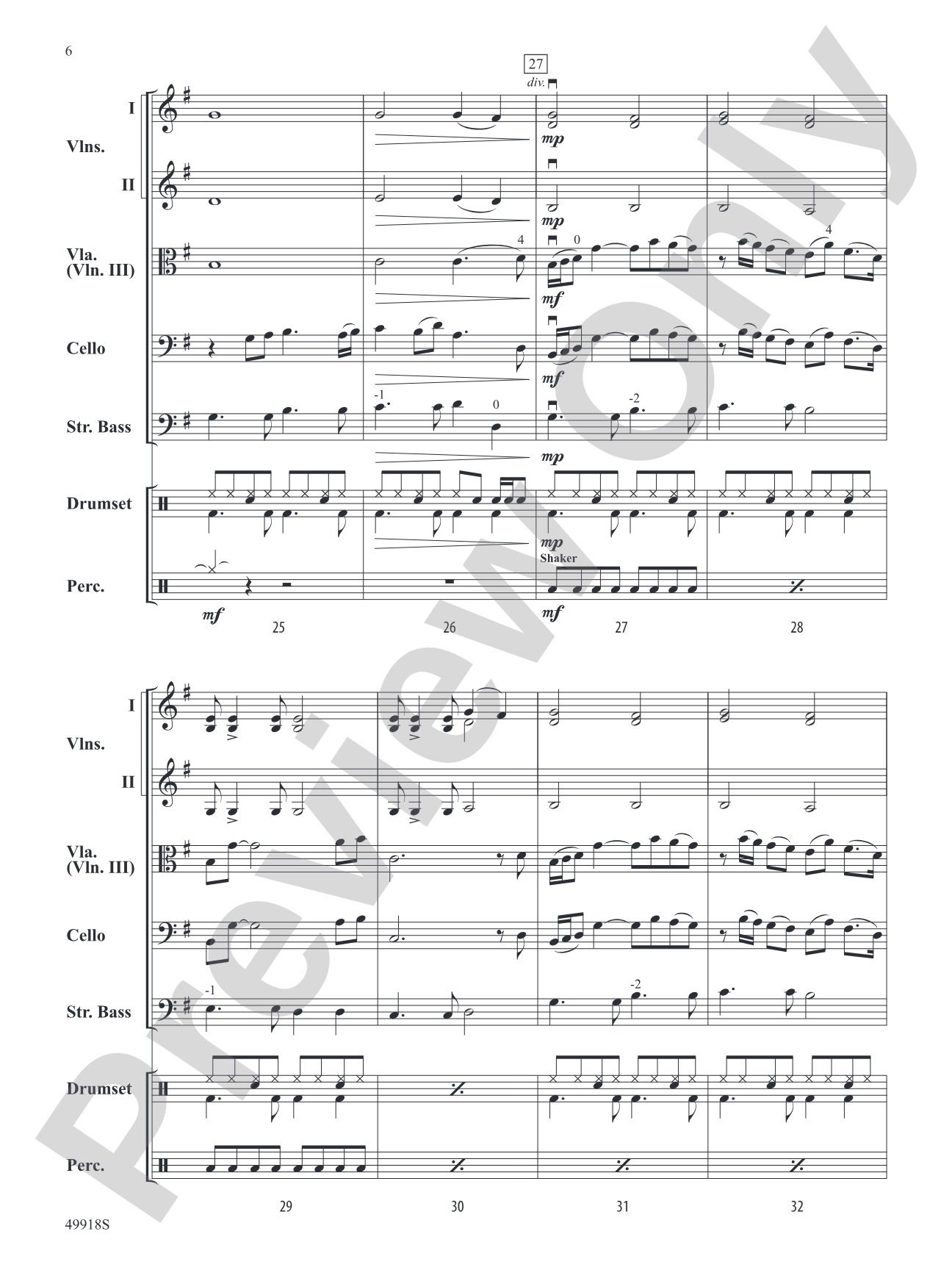 Tomorrow: String Orchestra Conductor Score & Parts