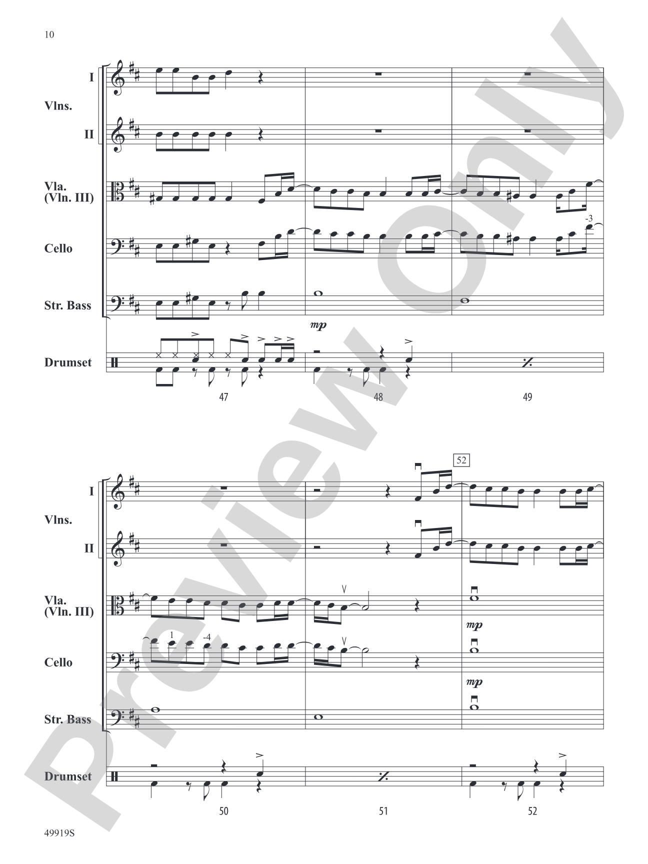 Bones: String Orchestra Conductor Score & Parts