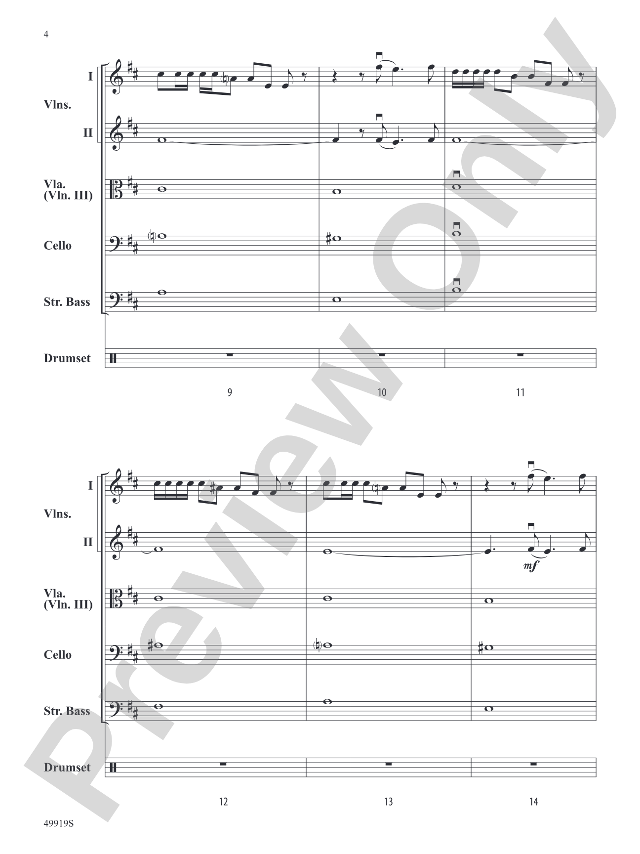 Bones: String Orchestra Conductor Score & Parts