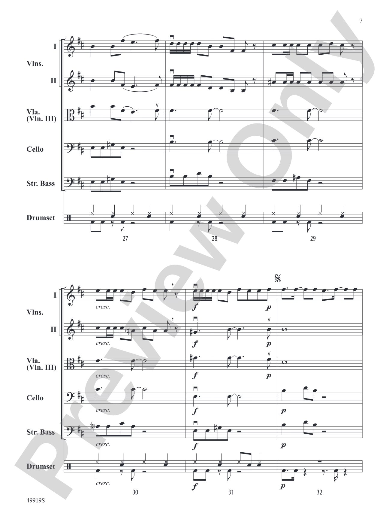 Bones: String Orchestra Conductor Score & Parts