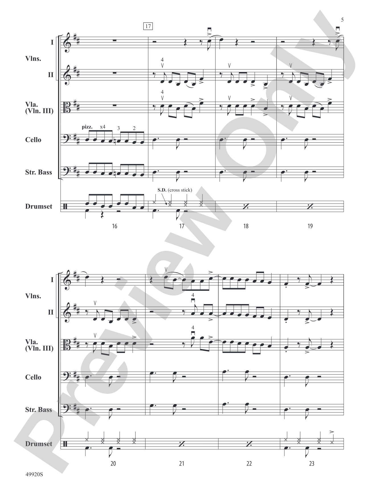 Made You Look: String Orchestra Conductor Score & Parts