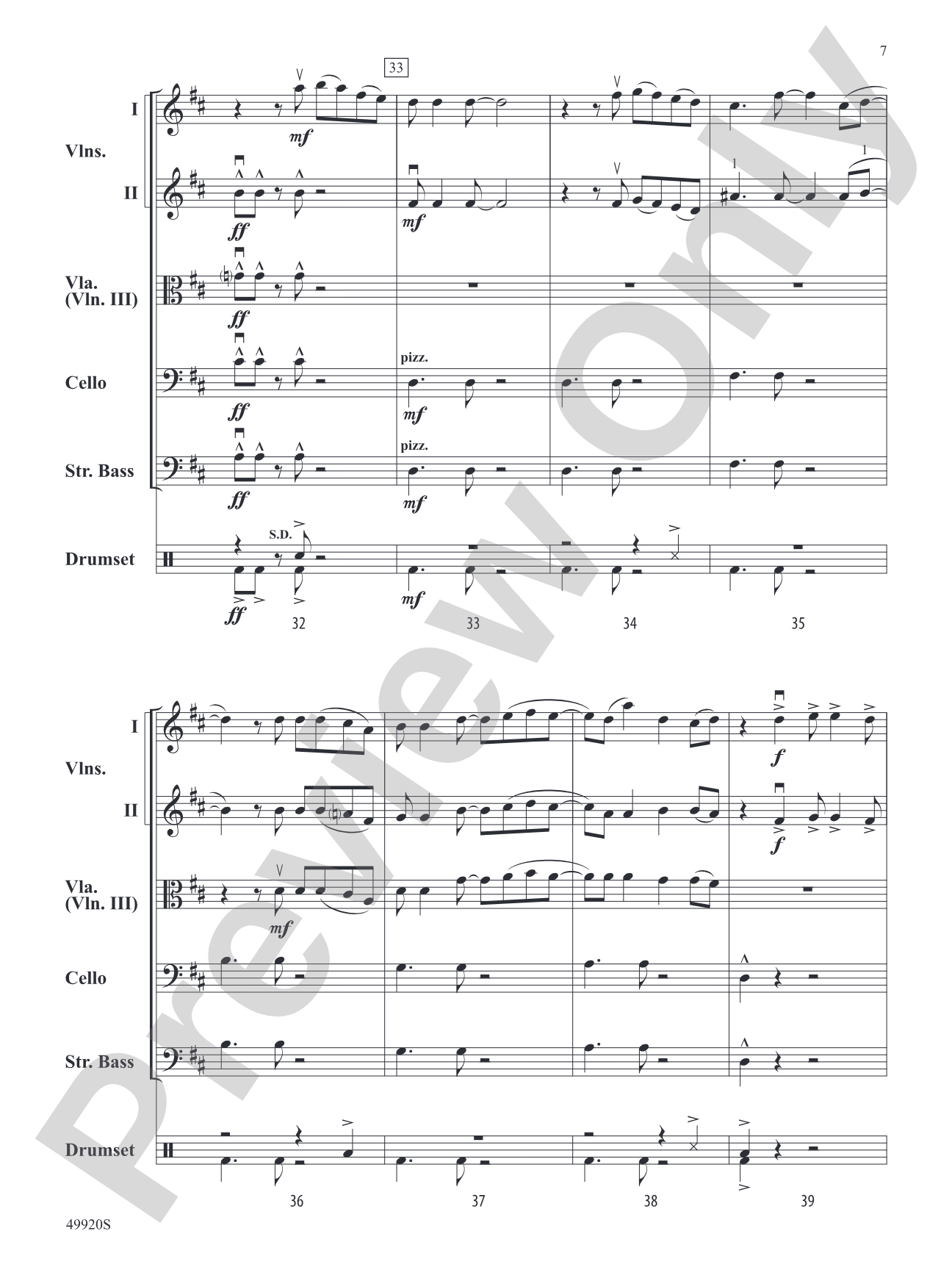 Made You Look: String Orchestra Conductor Score & Parts