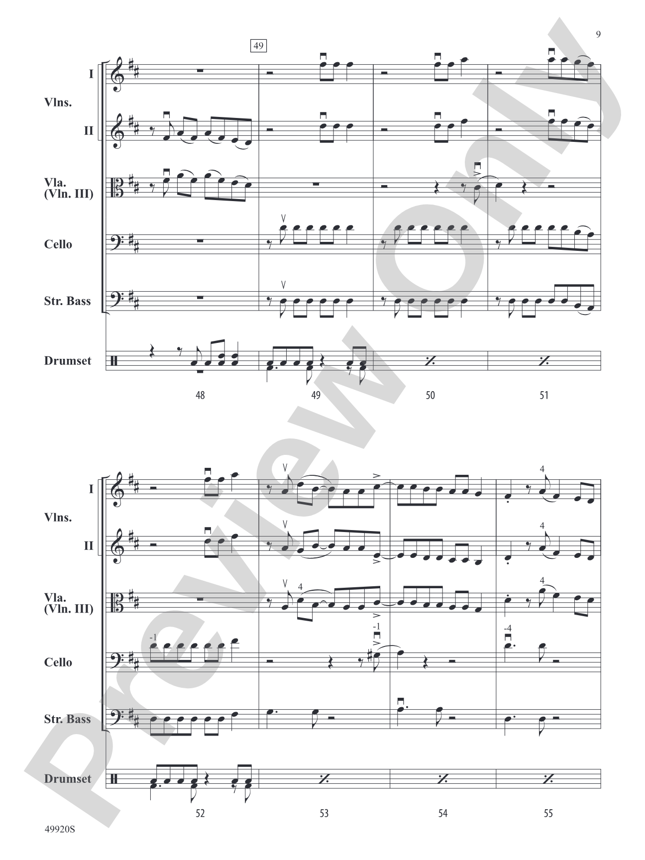 Made You Look: String Orchestra Conductor Score & Parts