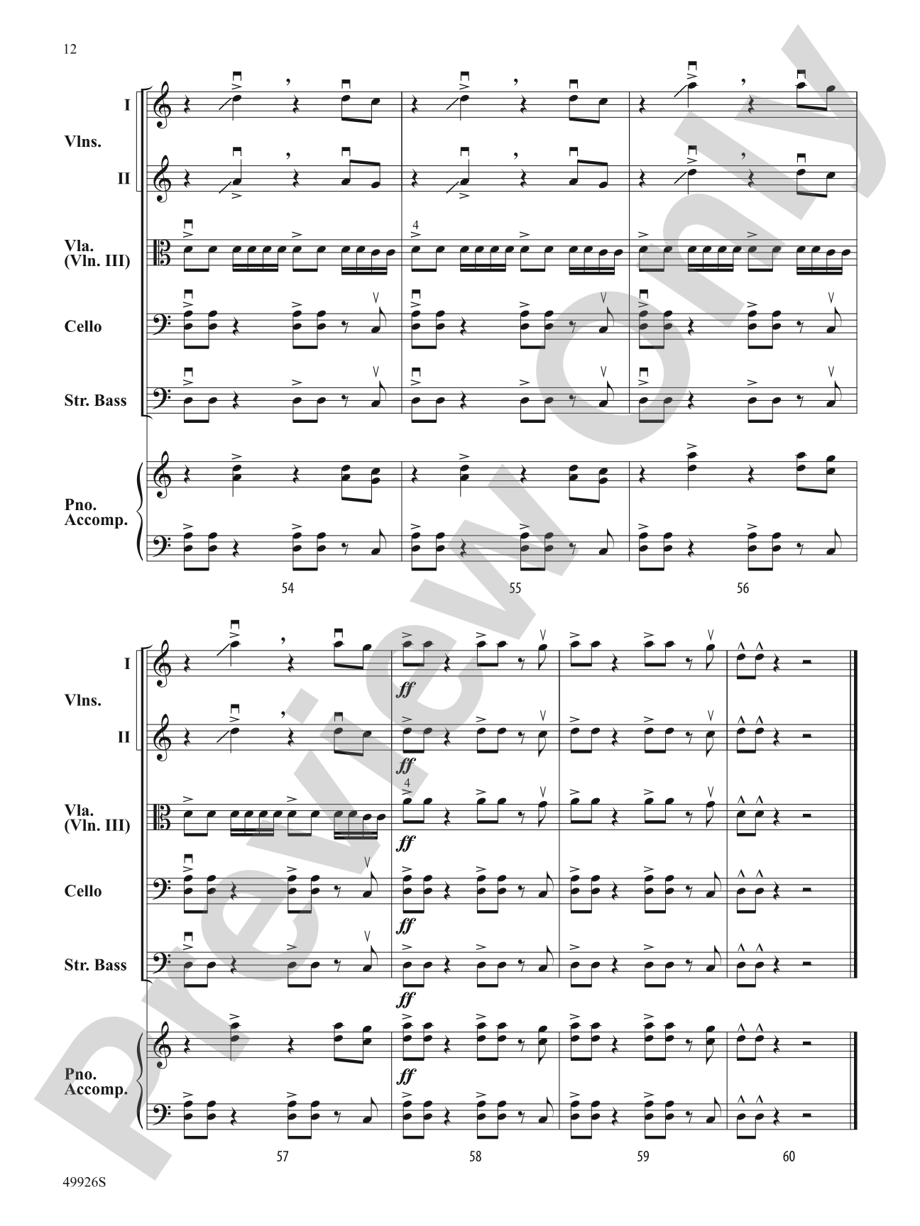 Heavy Lifting: Flexible String Ensemble Score & Parts