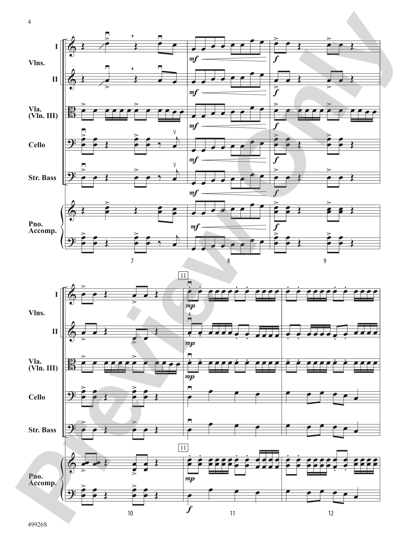 Heavy Lifting: Flexible String Ensemble Score & Parts