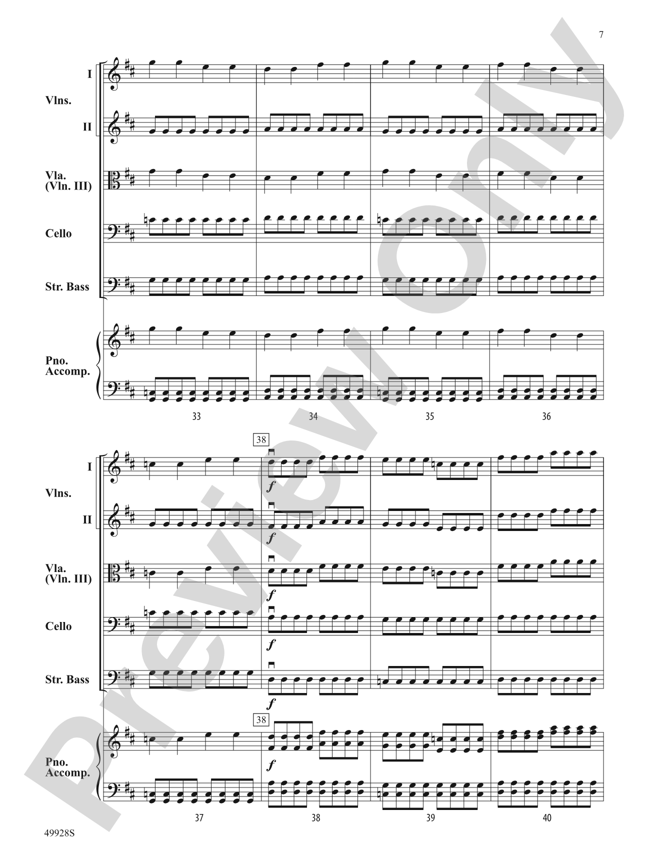 Speed Force: String Orchestra Conductor Score & Parts