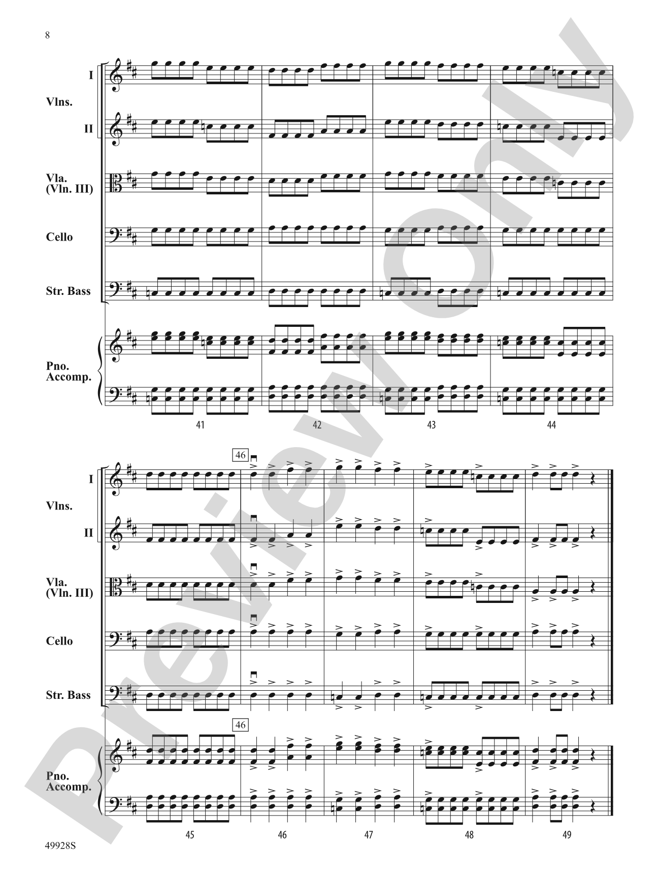 Speed Force: String Orchestra Conductor Score & Parts