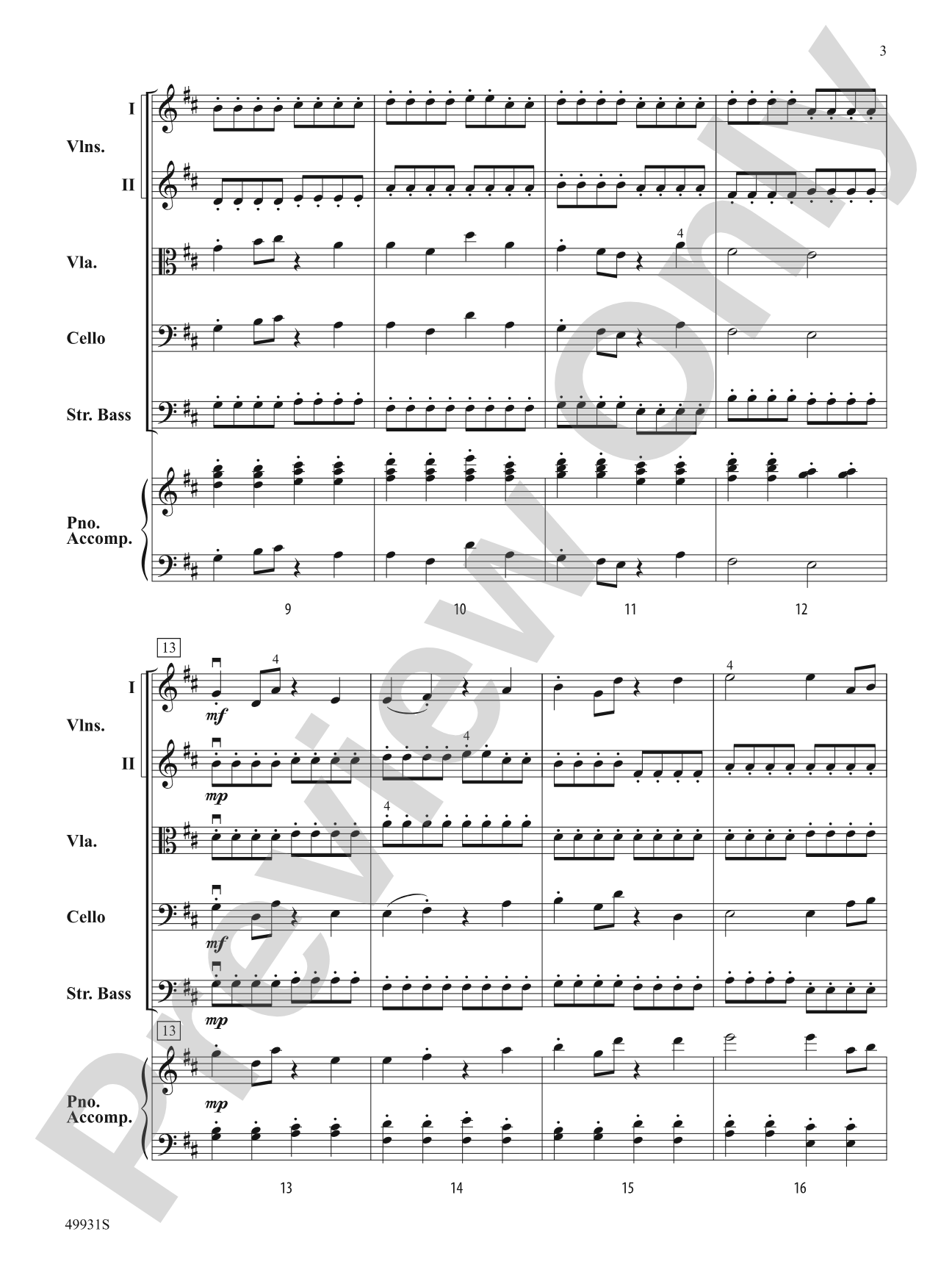 Set a Course: String Orchestra Score & Parts