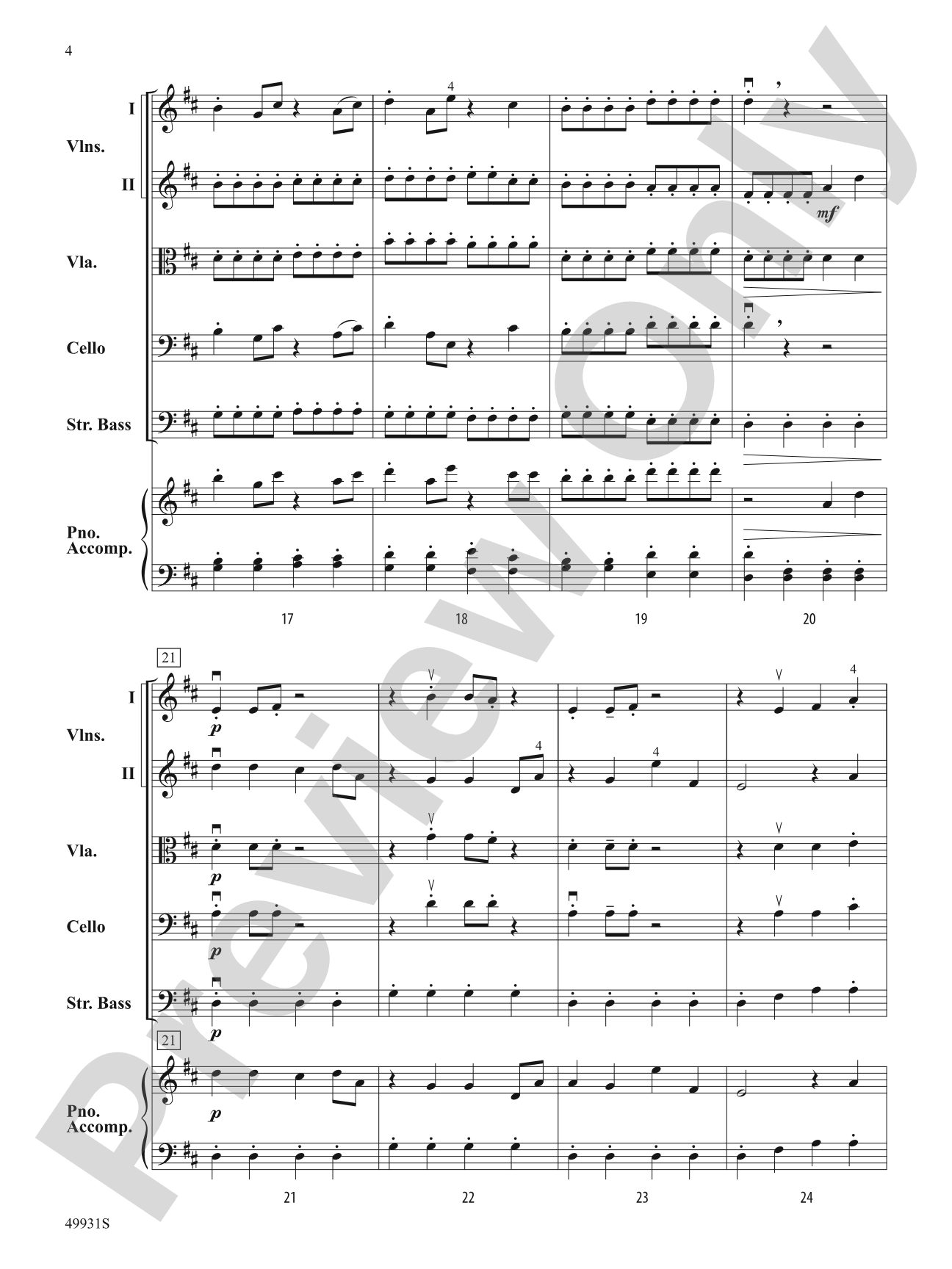 Set a Course: String Orchestra Score & Parts