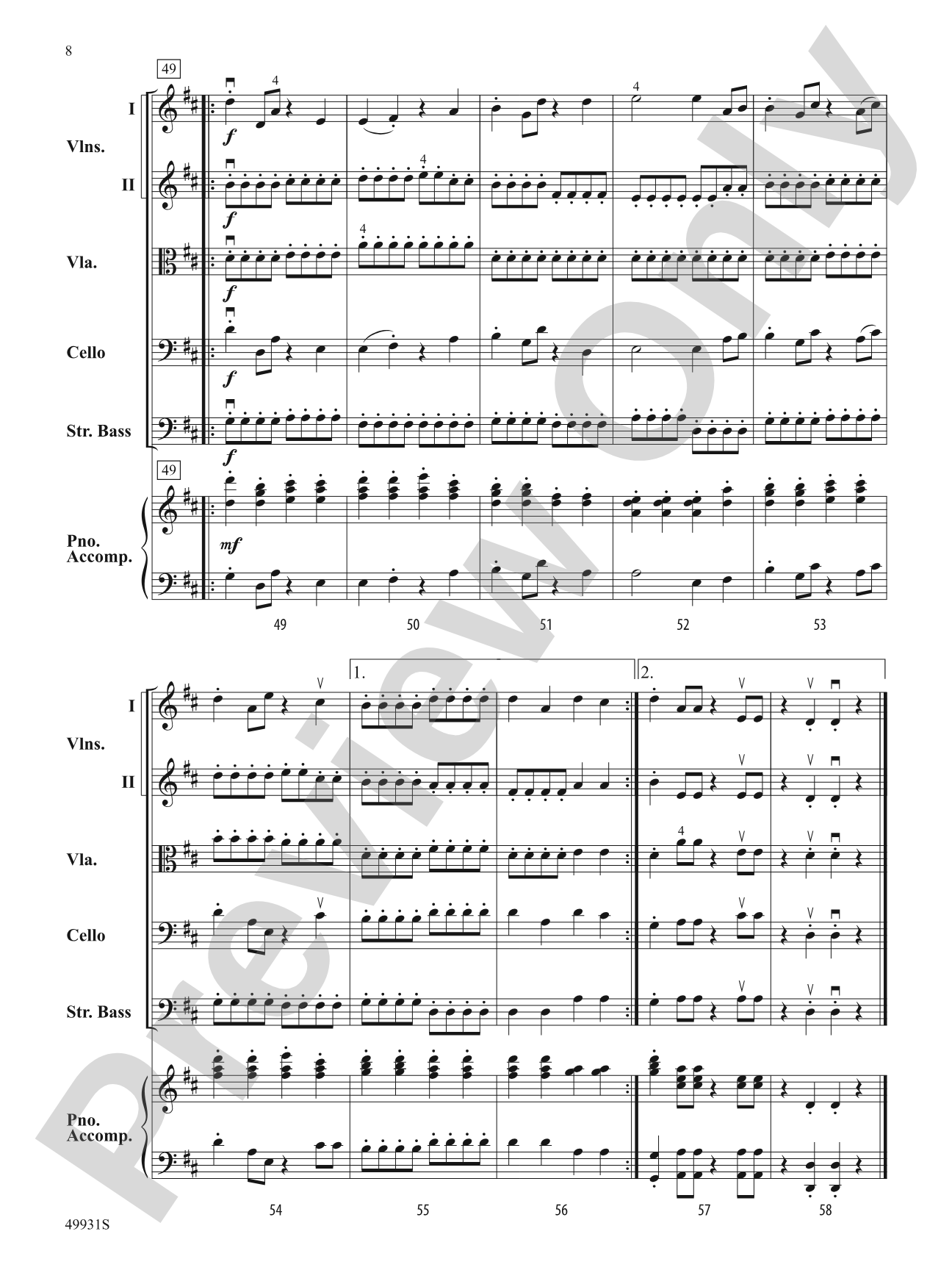 Set a Course: String Orchestra Score & Parts