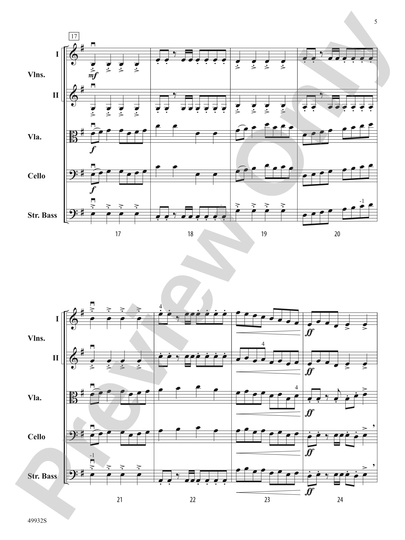 Air Warriors: String Orchestra Conductor Score & Parts