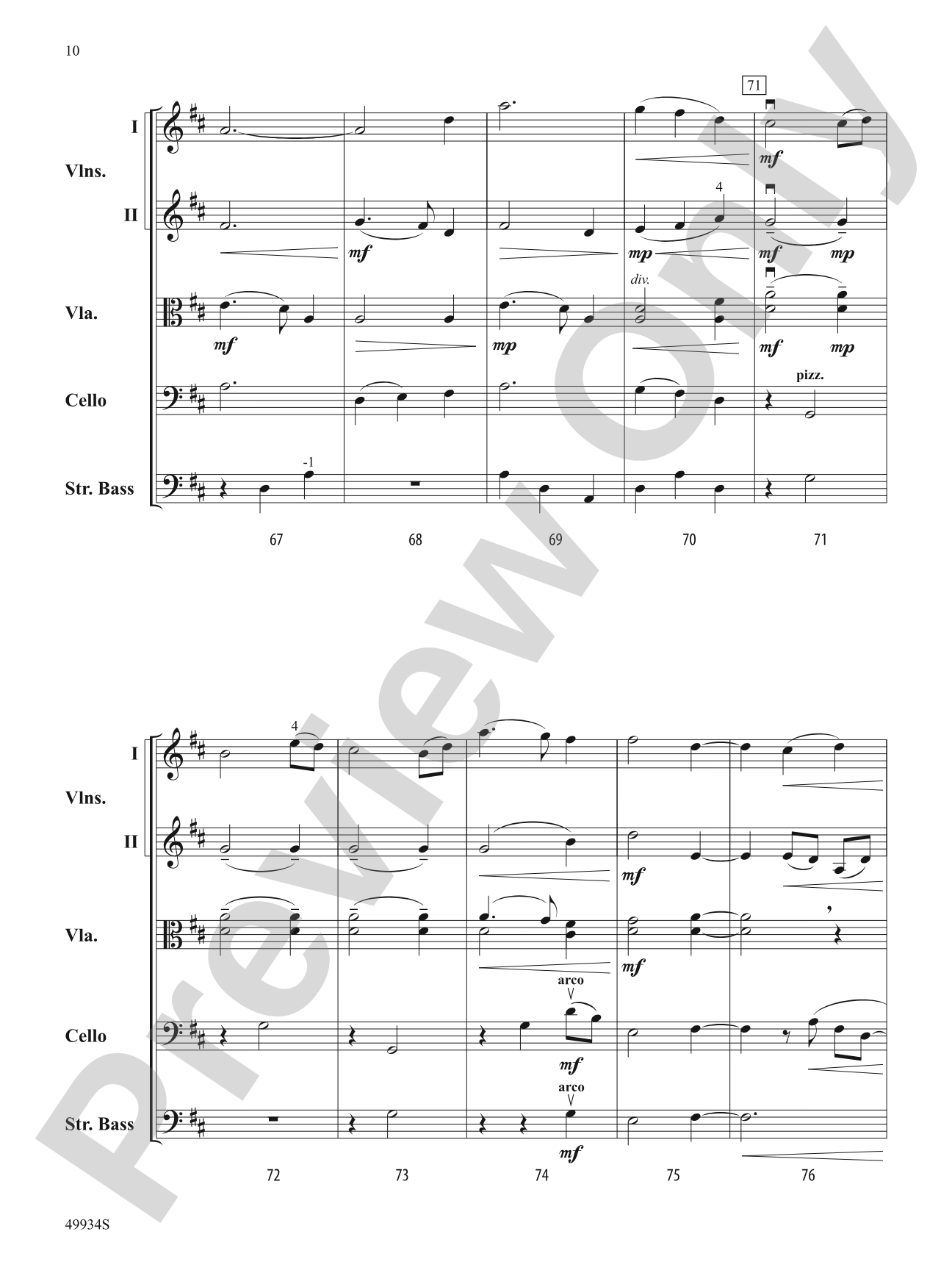 Lotus: String Orchestra Conductor Score & Parts