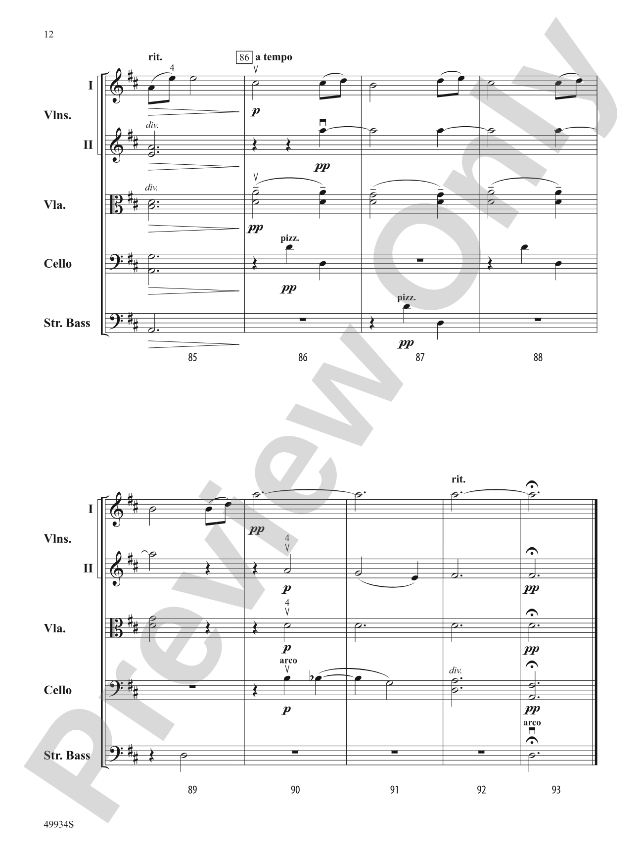 Lotus: String Orchestra Conductor Score & Parts