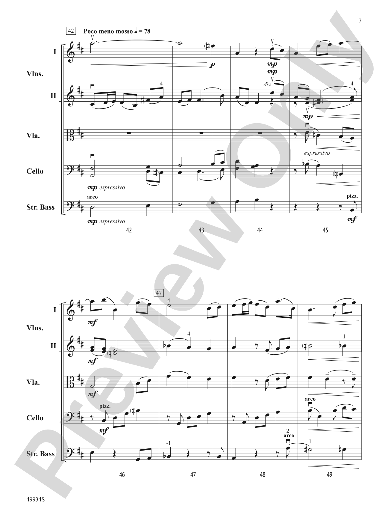 Lotus: String Orchestra Conductor Score & Parts