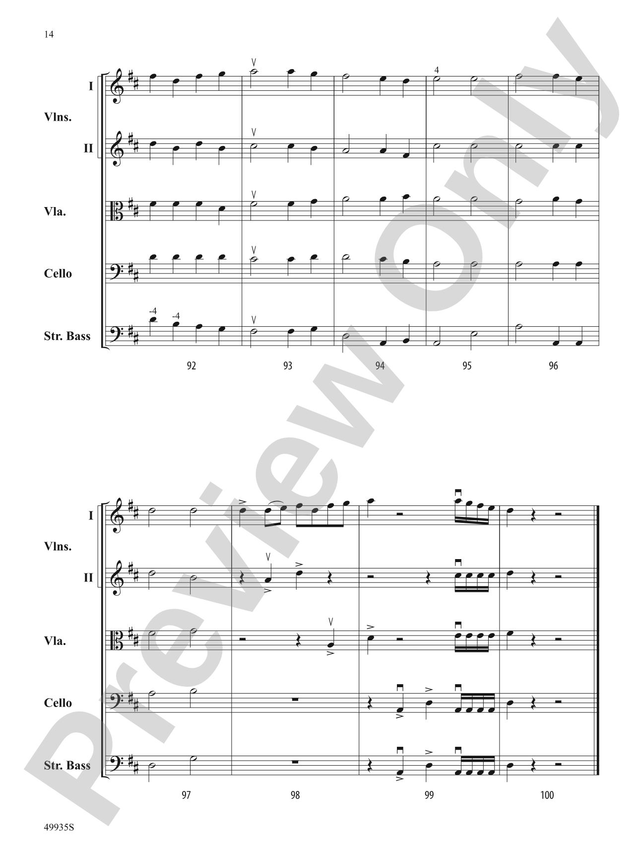 Shaker Variations: String Orchestra Conductor Score & Parts