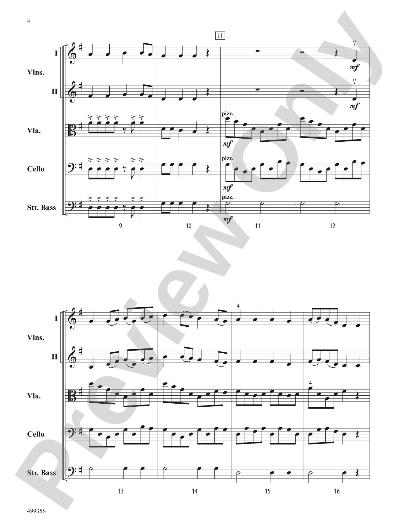 Shaker Variations: String Orchestra Conductor Score & Parts