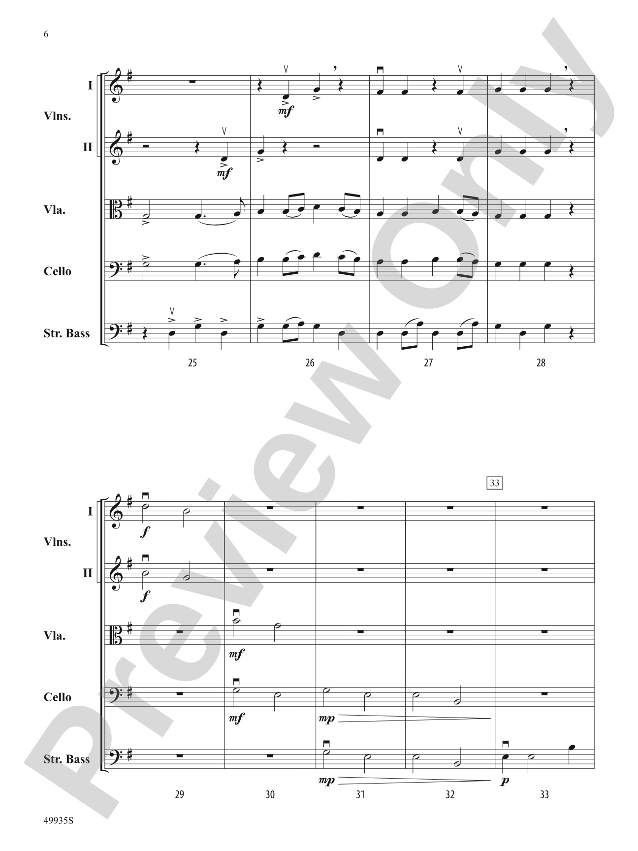 Shaker Variations: String Orchestra Conductor Score & Parts