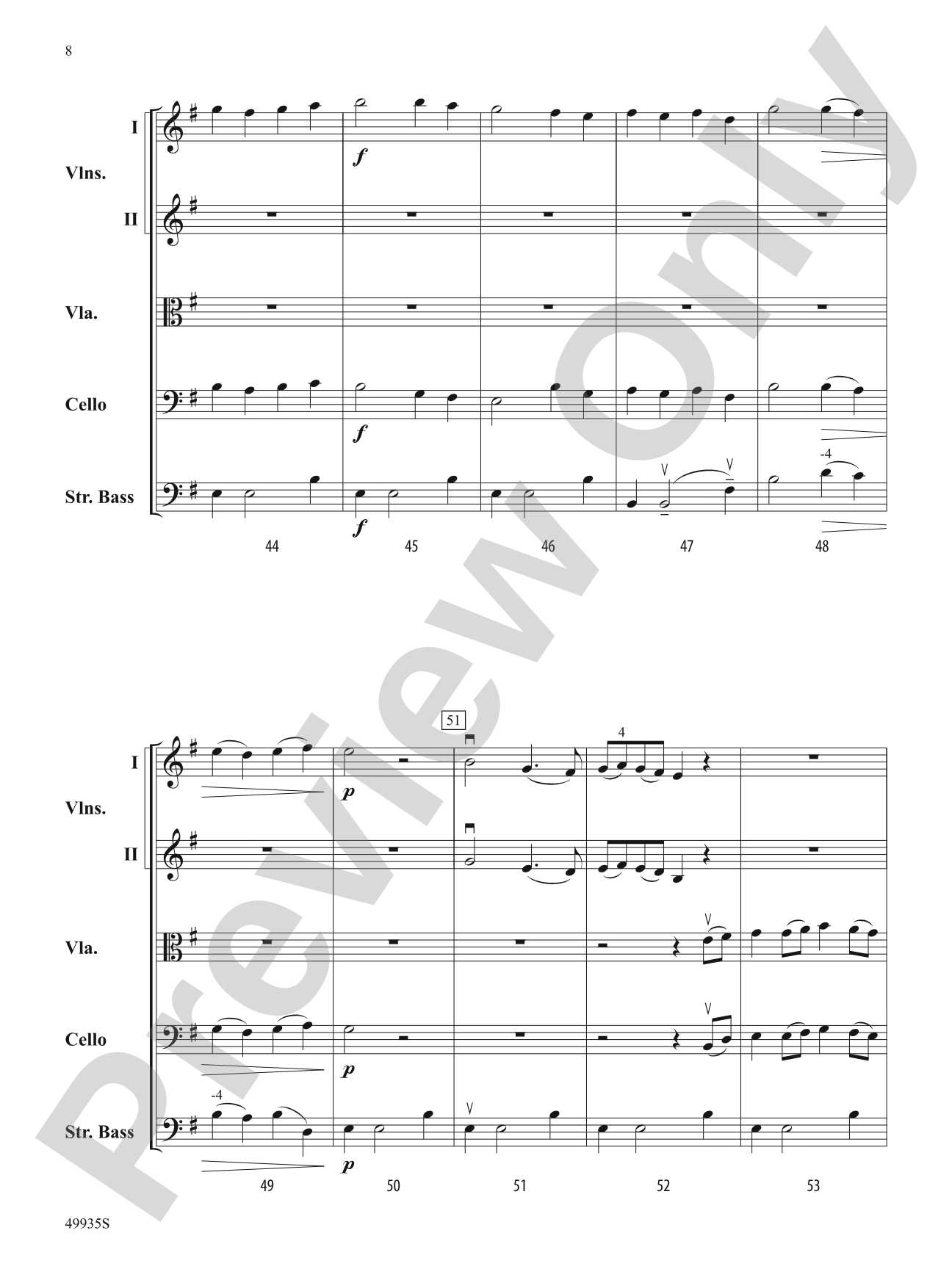 Shaker Variations: String Orchestra Conductor Score & Parts