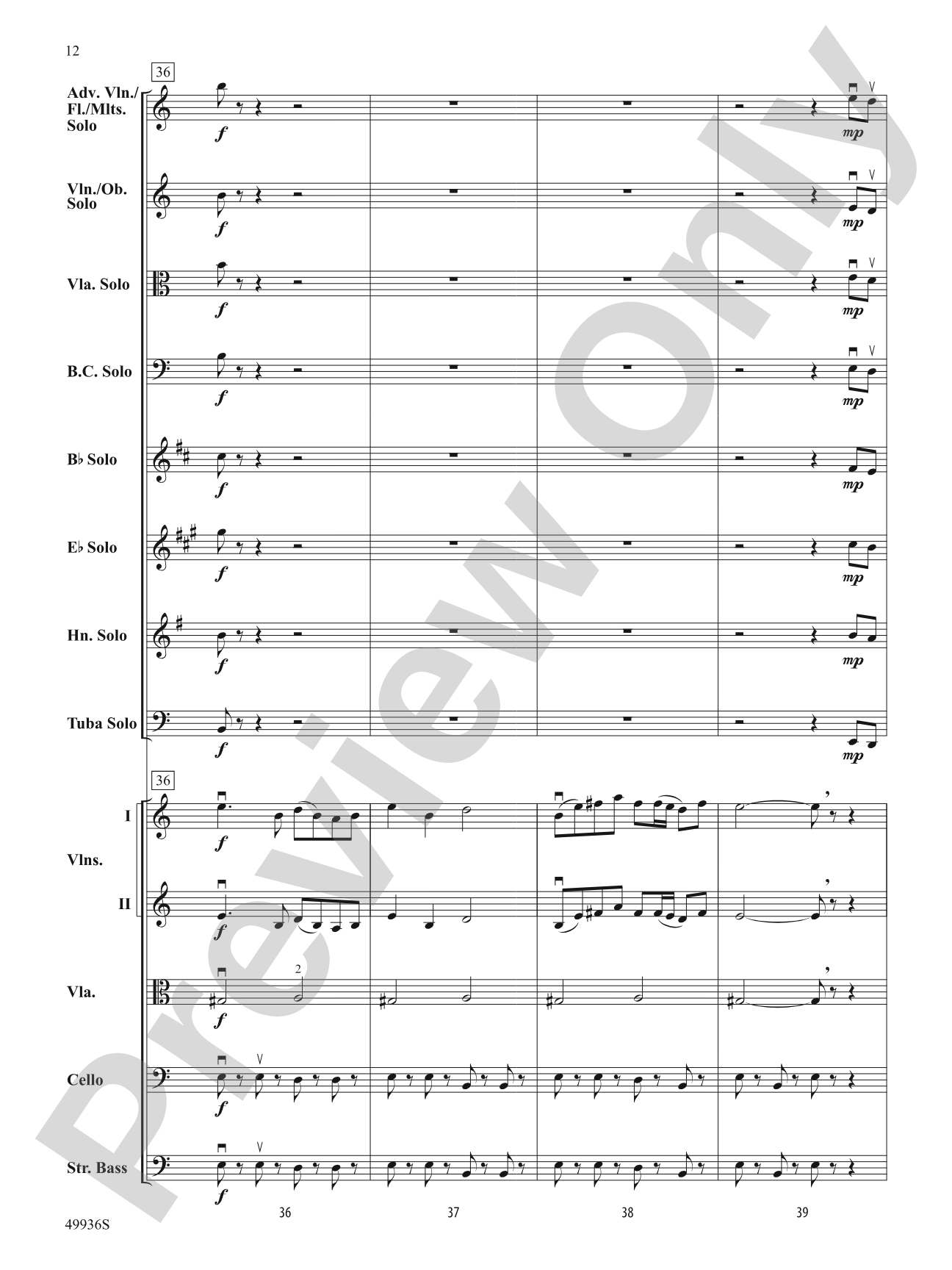 A Chameleon Concerto: String Orchestra Conductor Score & Parts