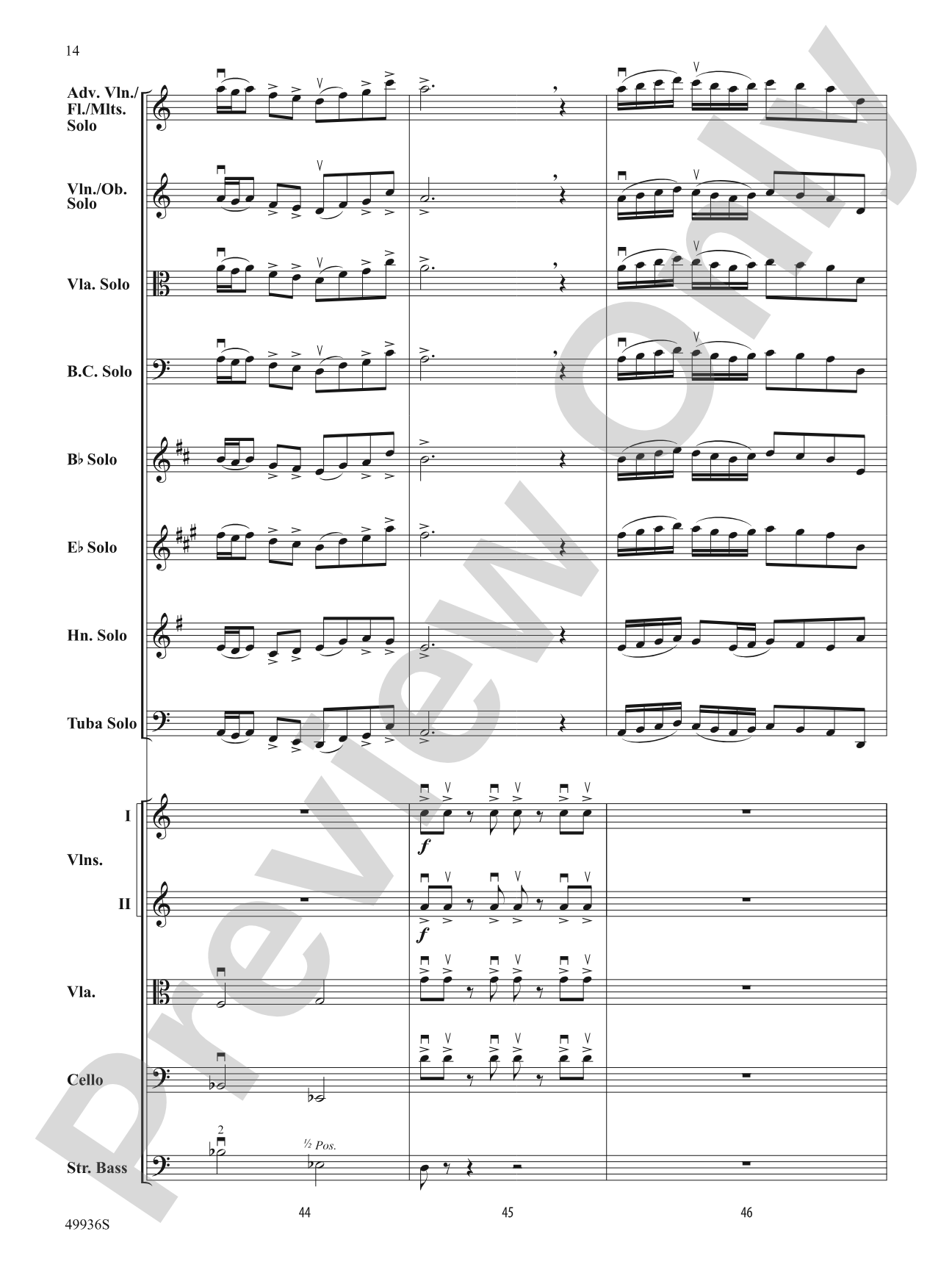 A Chameleon Concerto: String Orchestra Conductor Score & Parts