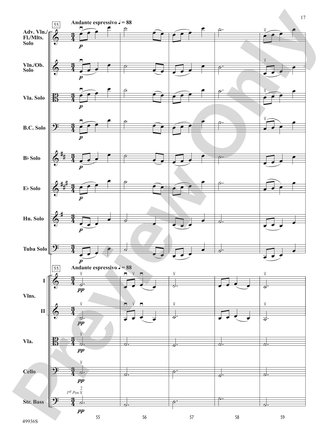 A Chameleon Concerto: String Orchestra Conductor Score & Parts